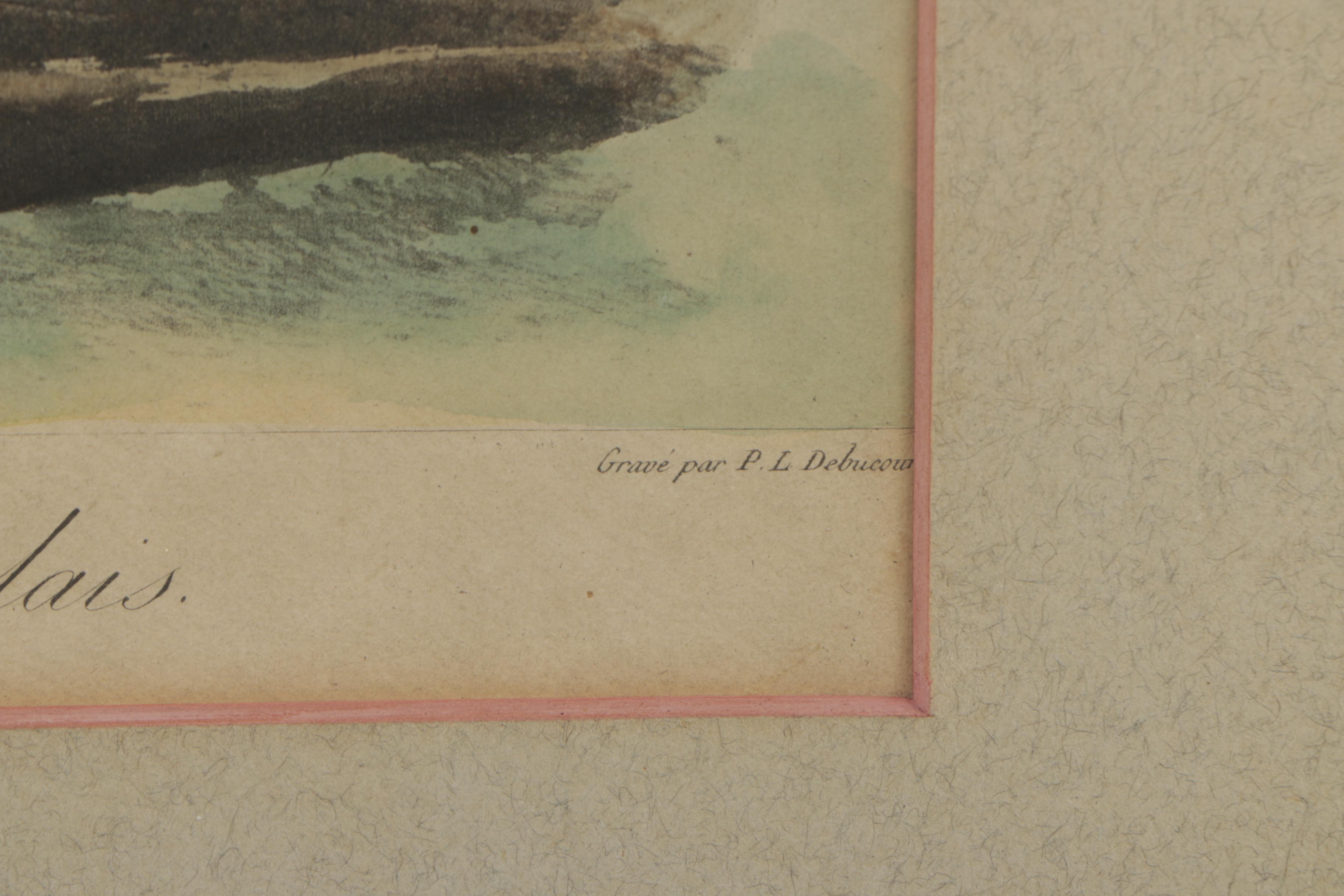 Hand-Colored Lithograph "Marche d' Officers Anglais"