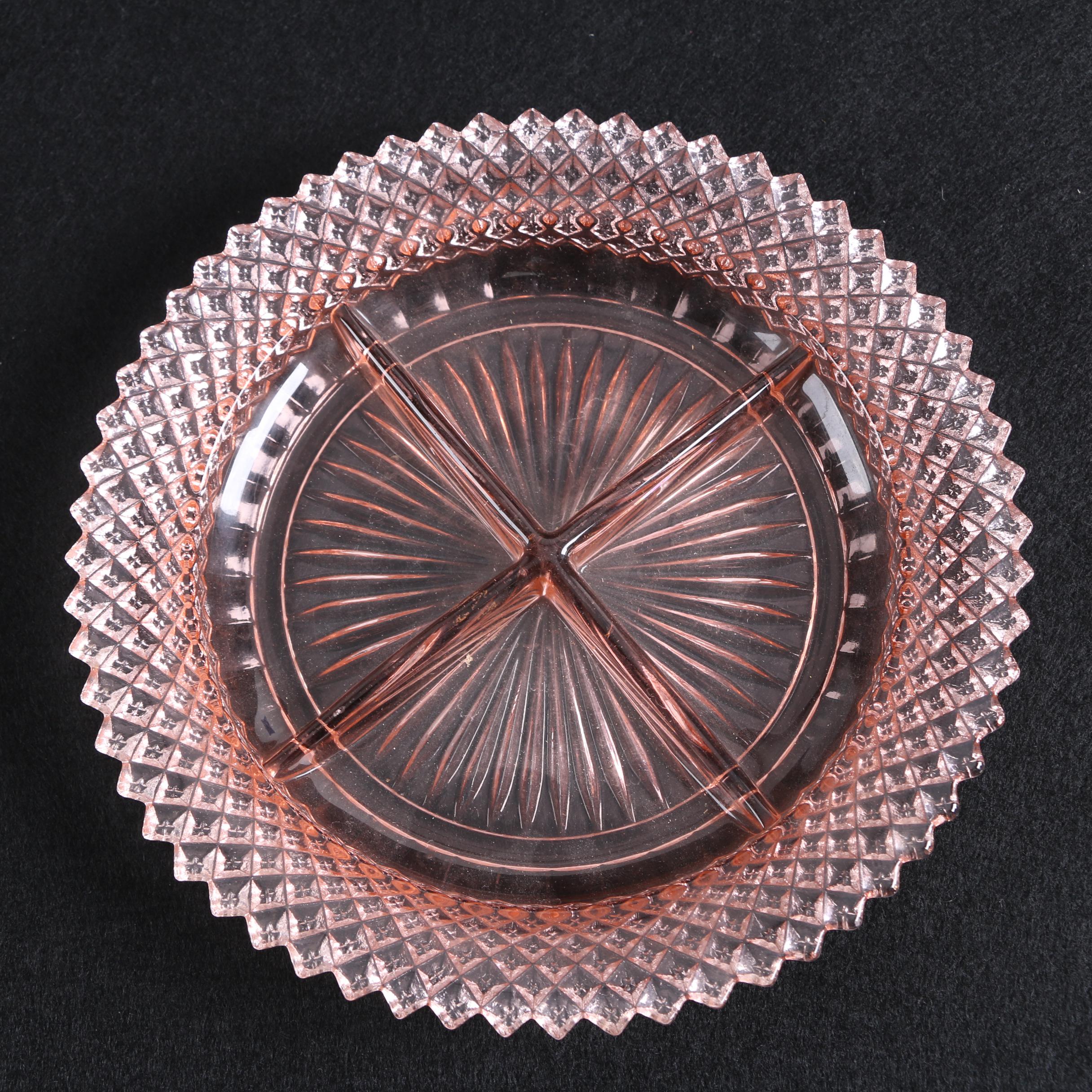 Depression Glass Including Anchor Hocking "Miss America" Relish Dish