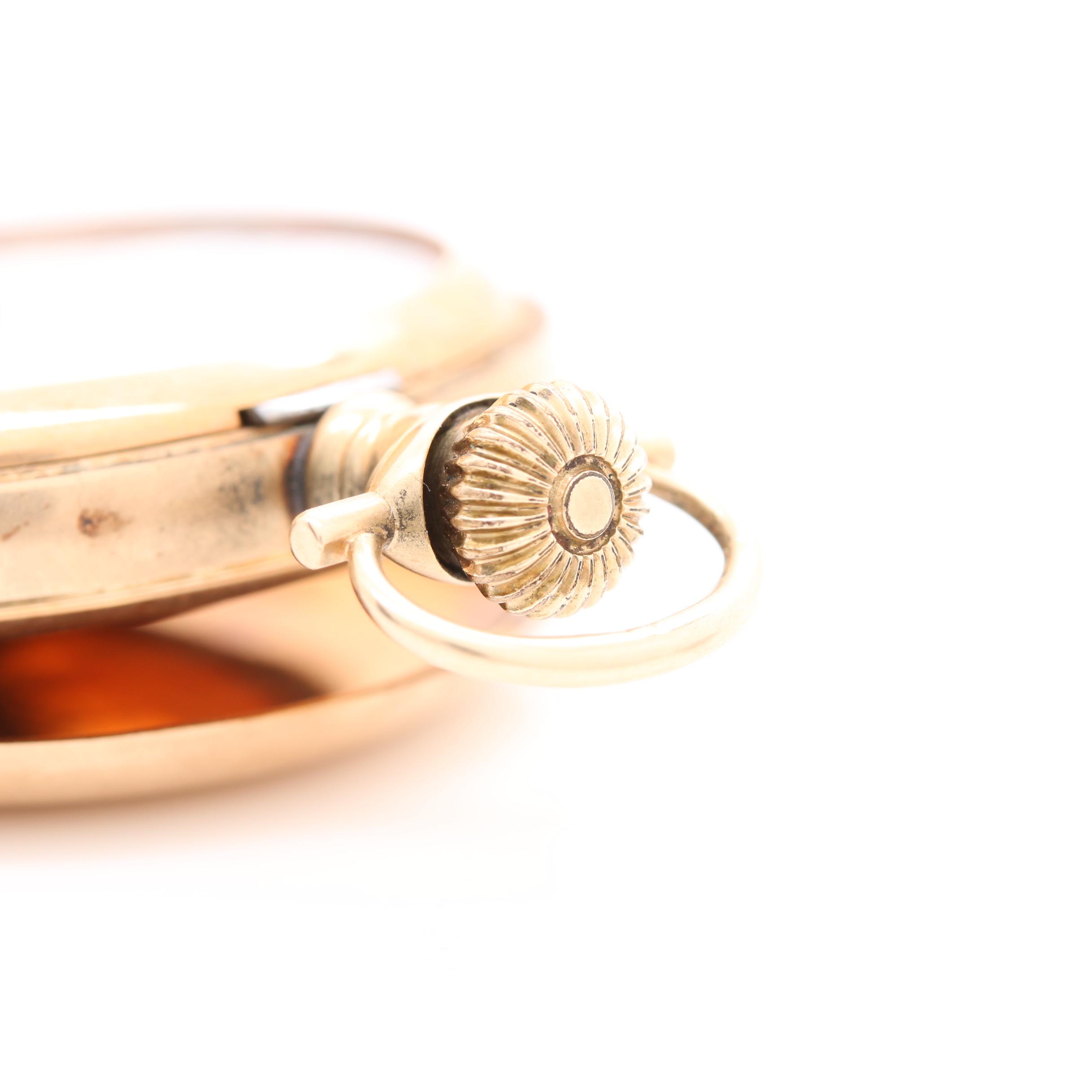 Antique Elgin 14K Yellow Gold Pocket Watch