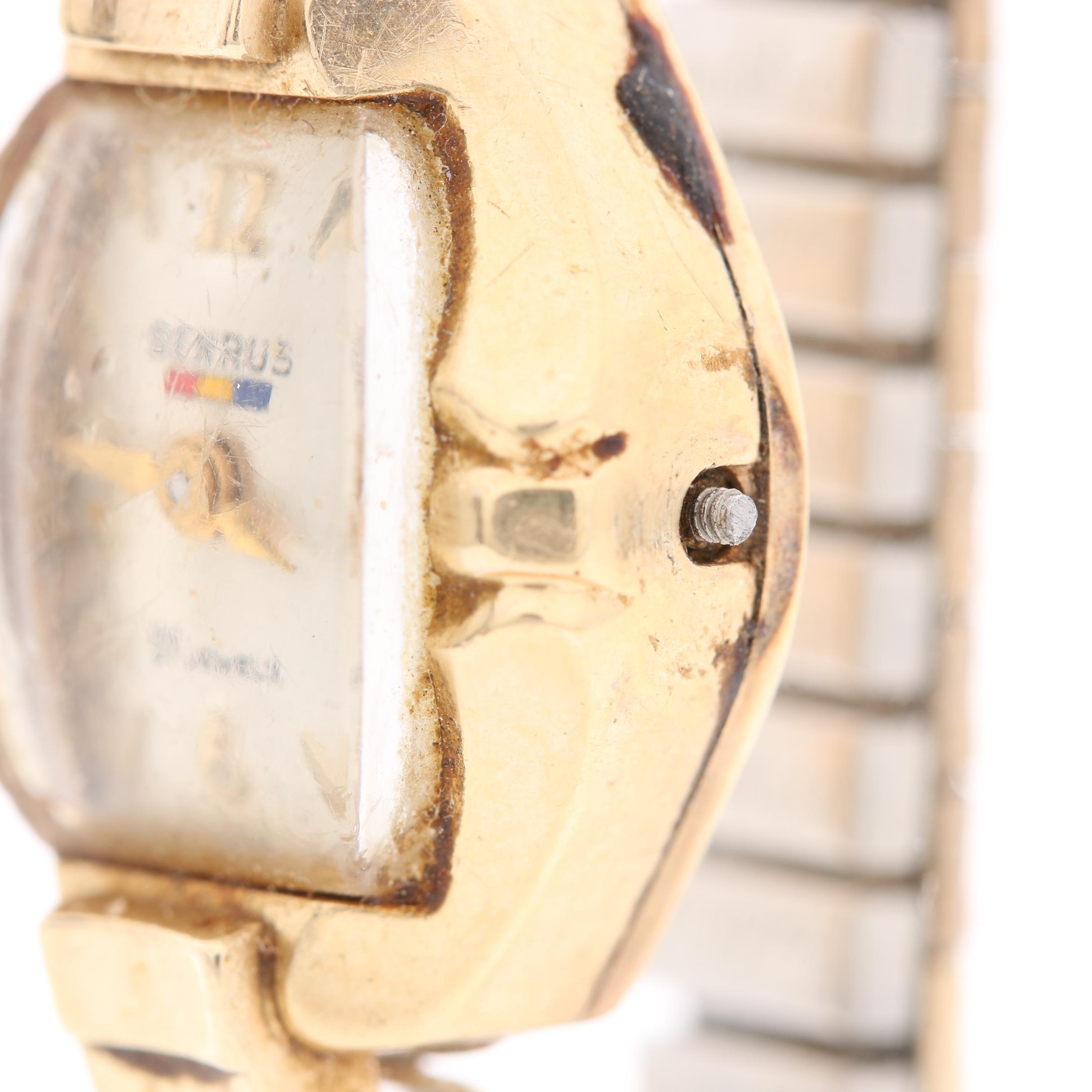 Benrus 14K Yellow Gold Stem Wind Watch