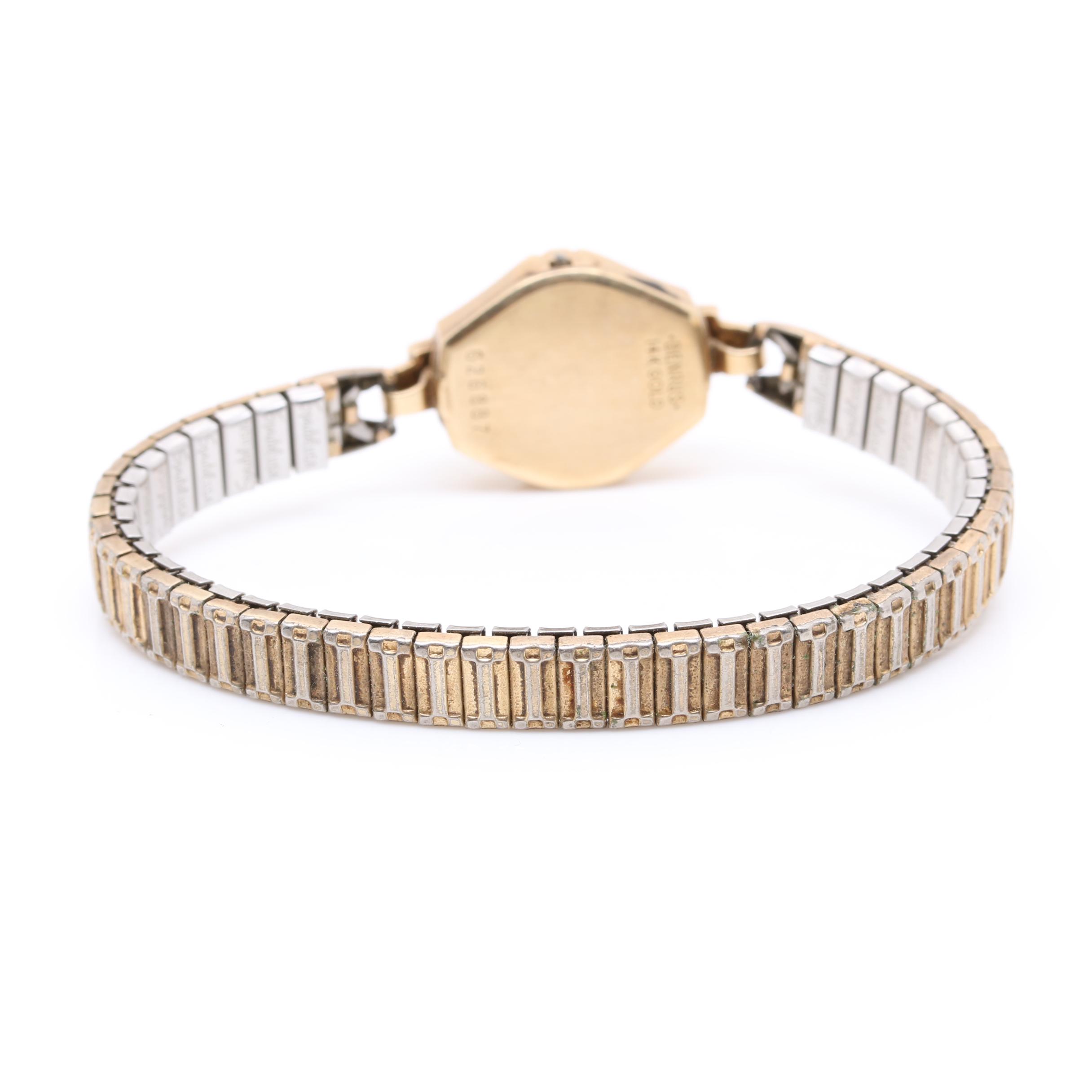 Benrus 14K Yellow Gold Stem Wind Watch