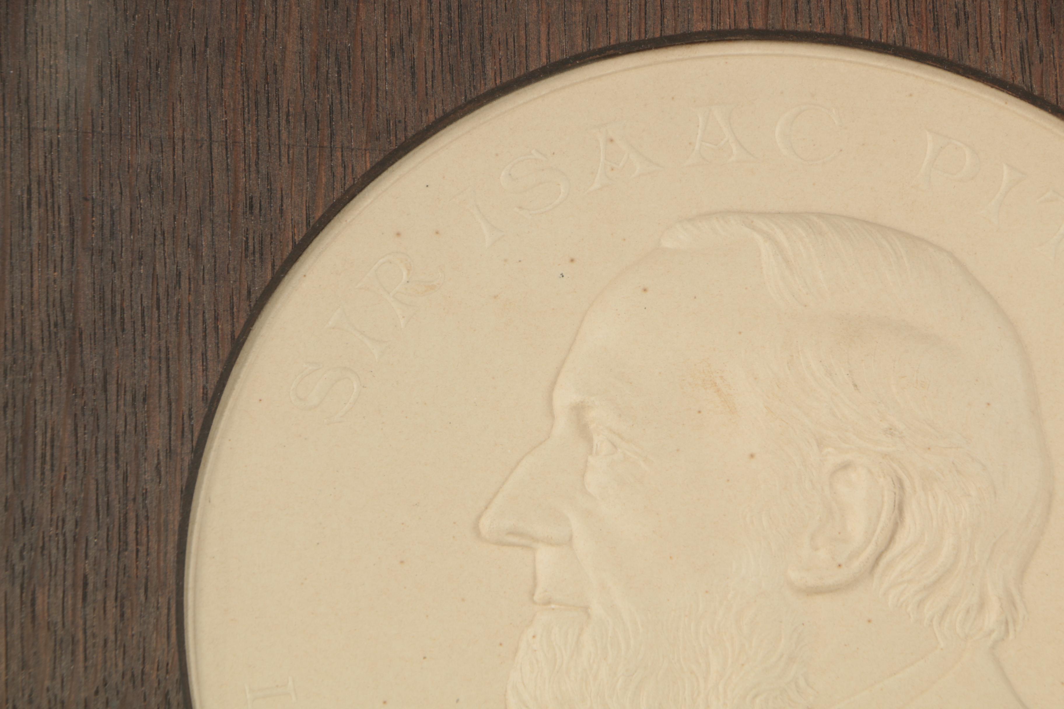 Embossed Paper Portrait of Sir Isaac Pitman