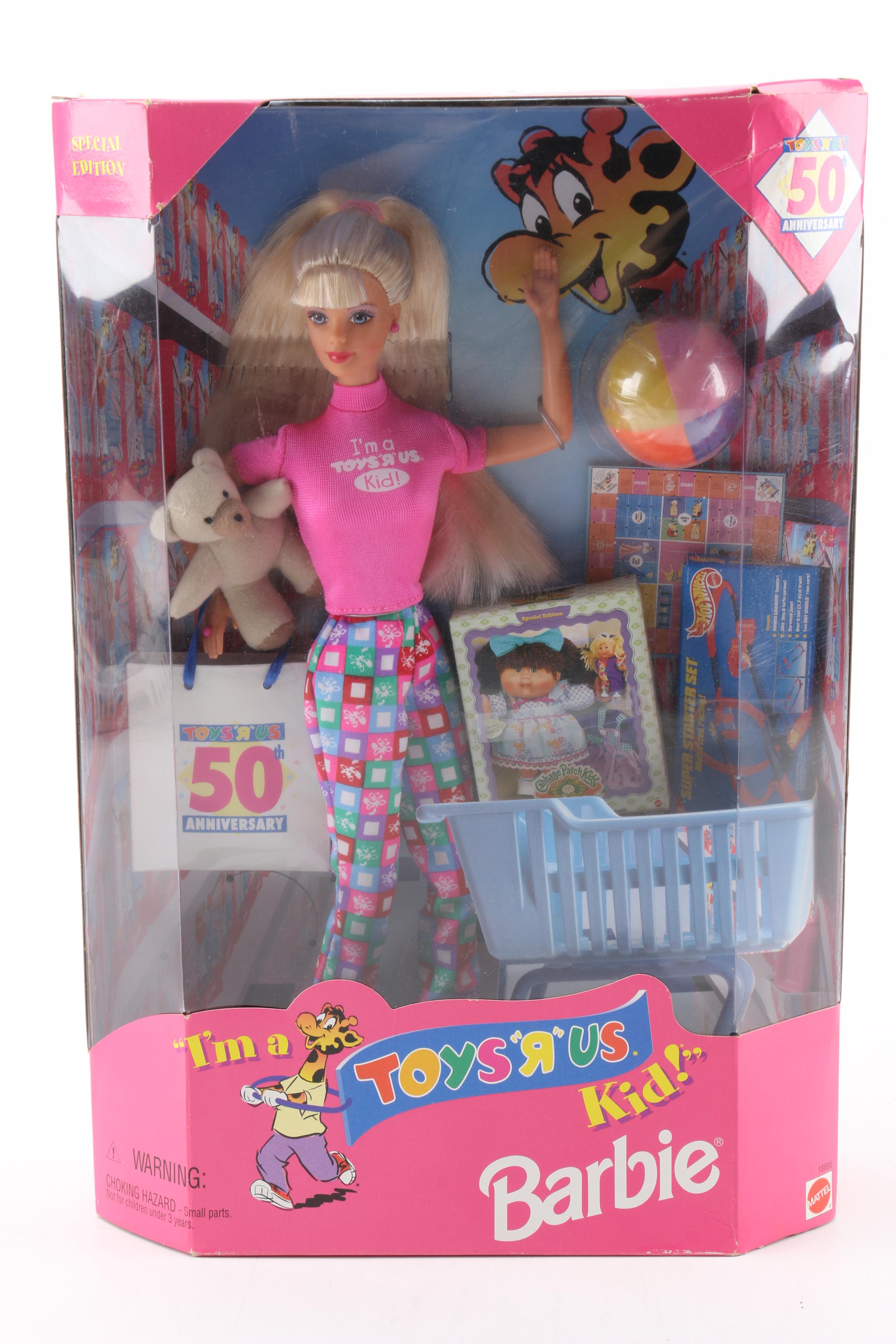 Barbie "Toys Are Us 50th Anniversary" and "25th Anniversay Walt Disney World"