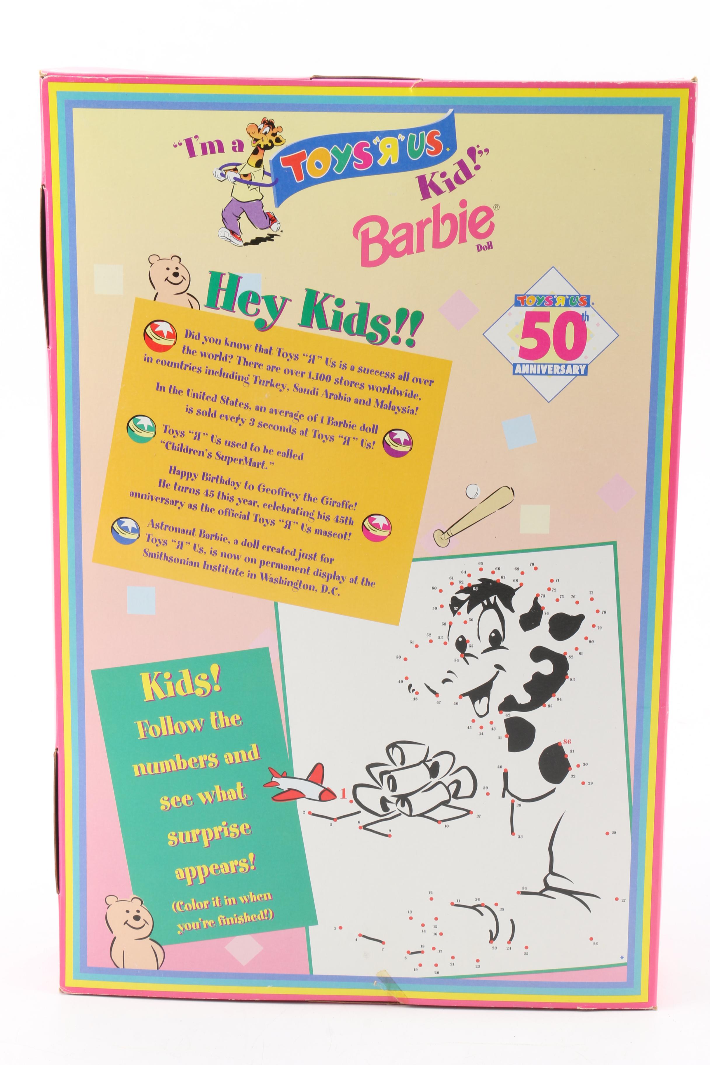 Barbie "Toys Are Us 50th Anniversary" and "25th Anniversay Walt Disney World"