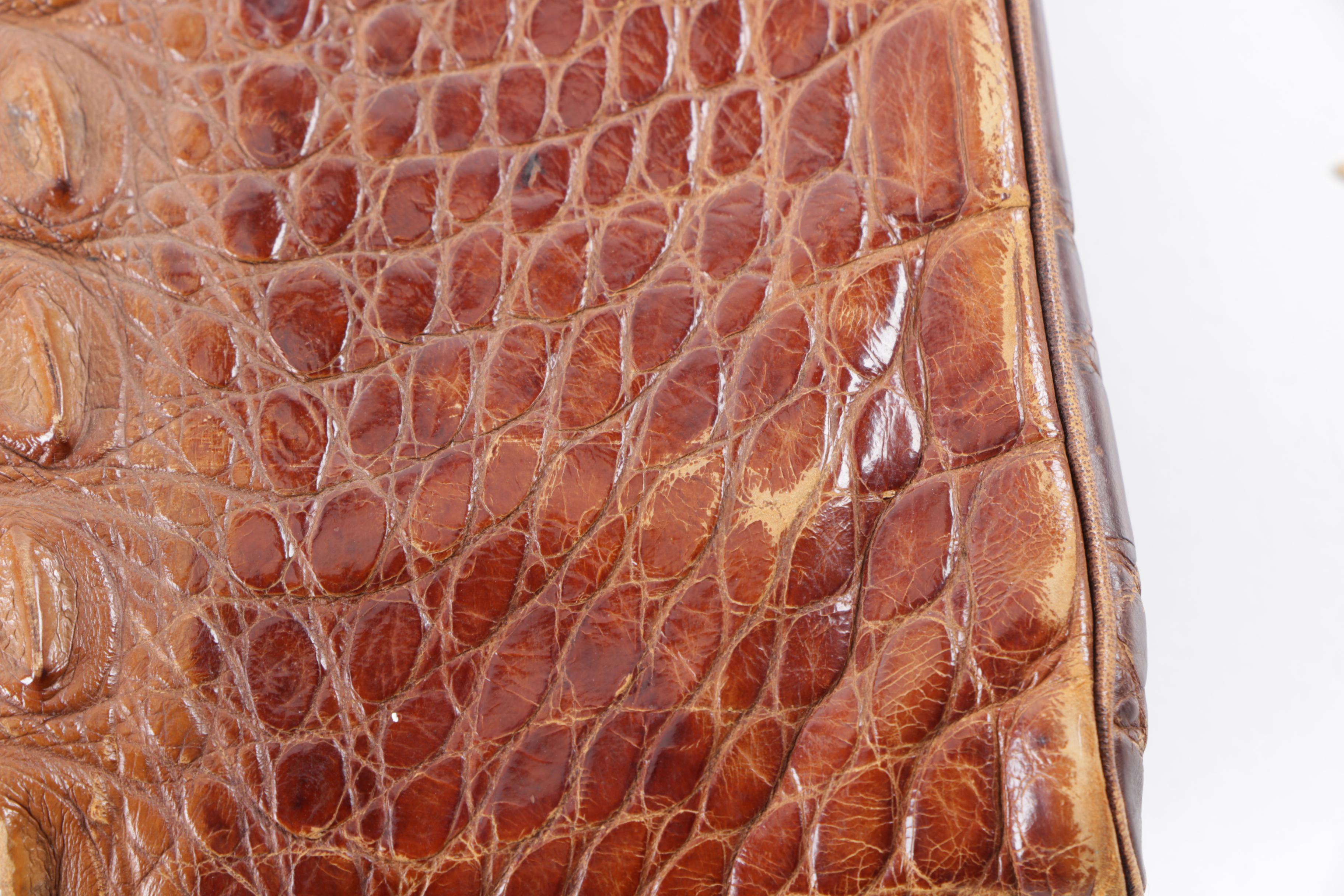 Vintage Alligator Clutch Handbag