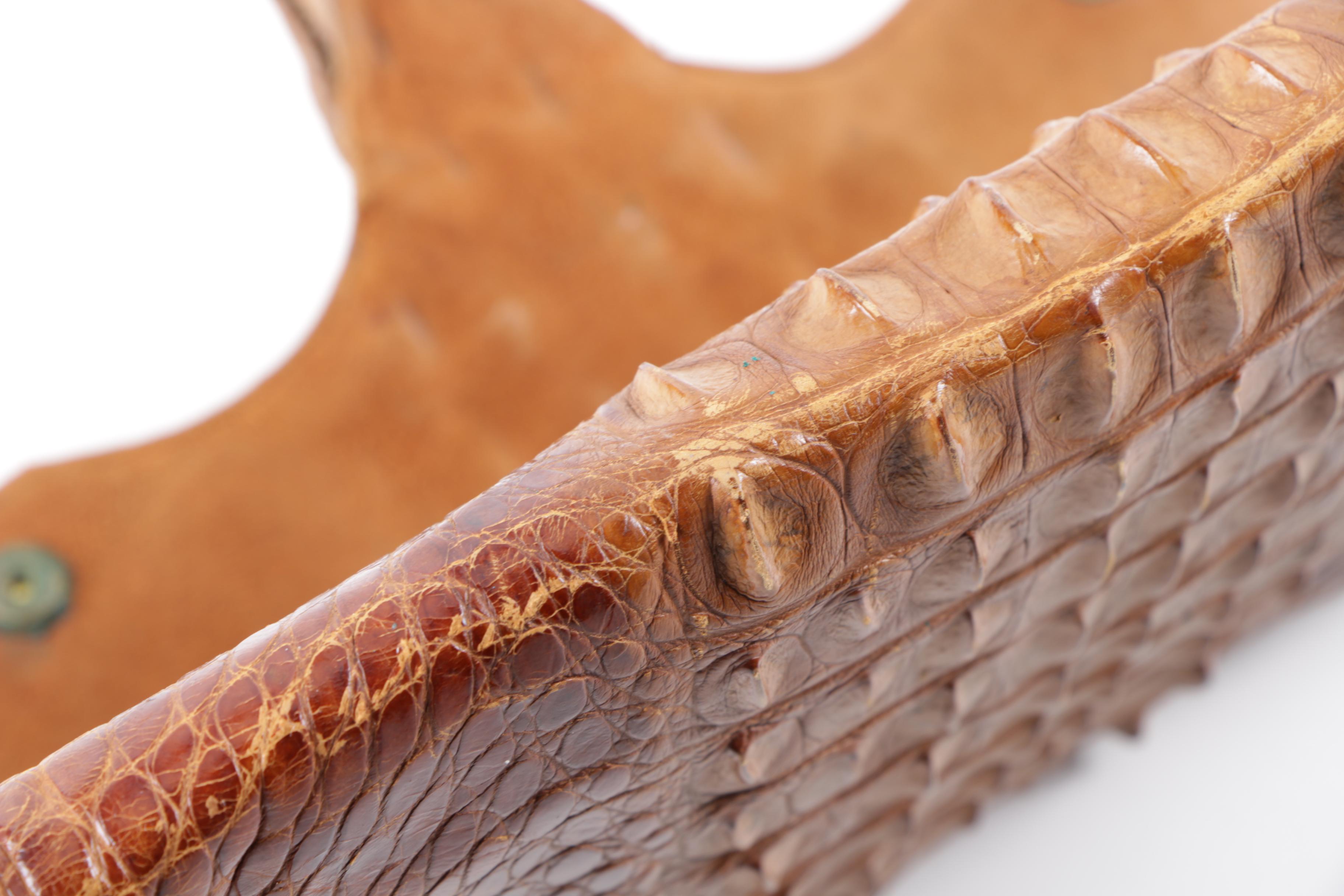 Vintage Alligator Clutch Handbag