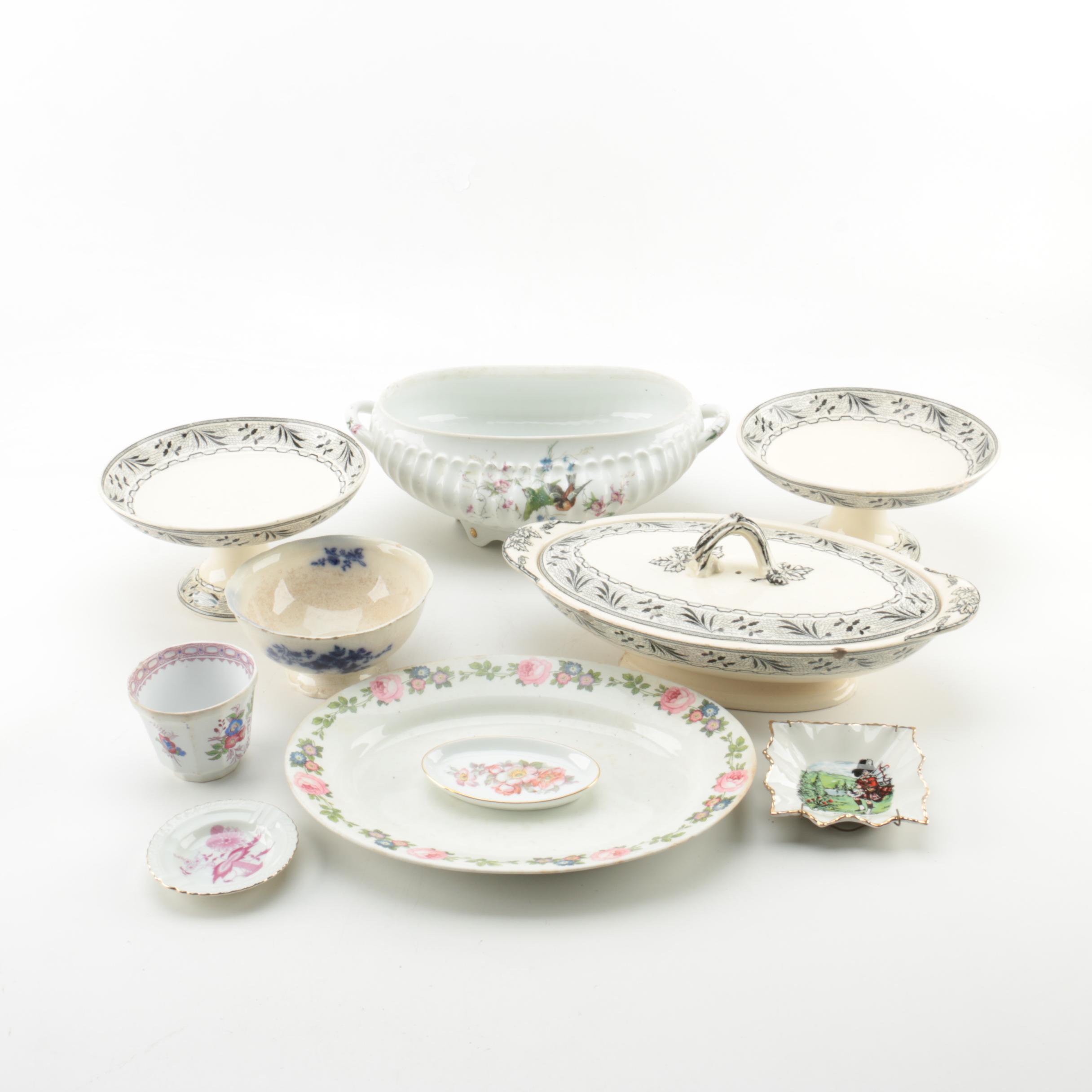 Antique and Vintage English Transferware Including Copeland and Grindley