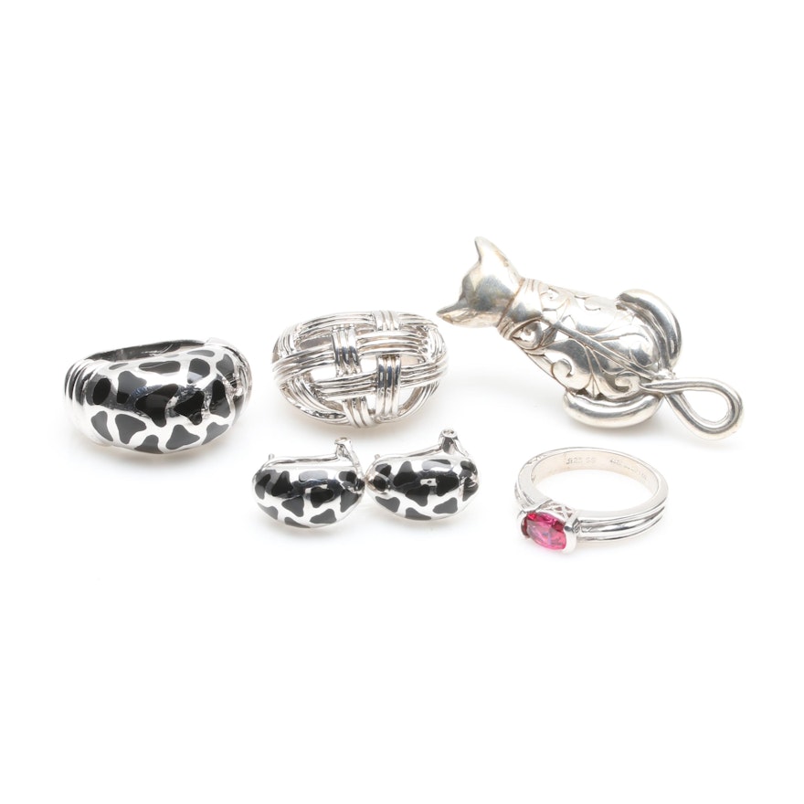 Assorted Sterling Silver Jewelry Including Kate McCullar