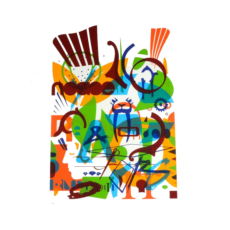 Ryan McGinness Limited Edition Serigraph "Sponsorship REDUX, 2010"