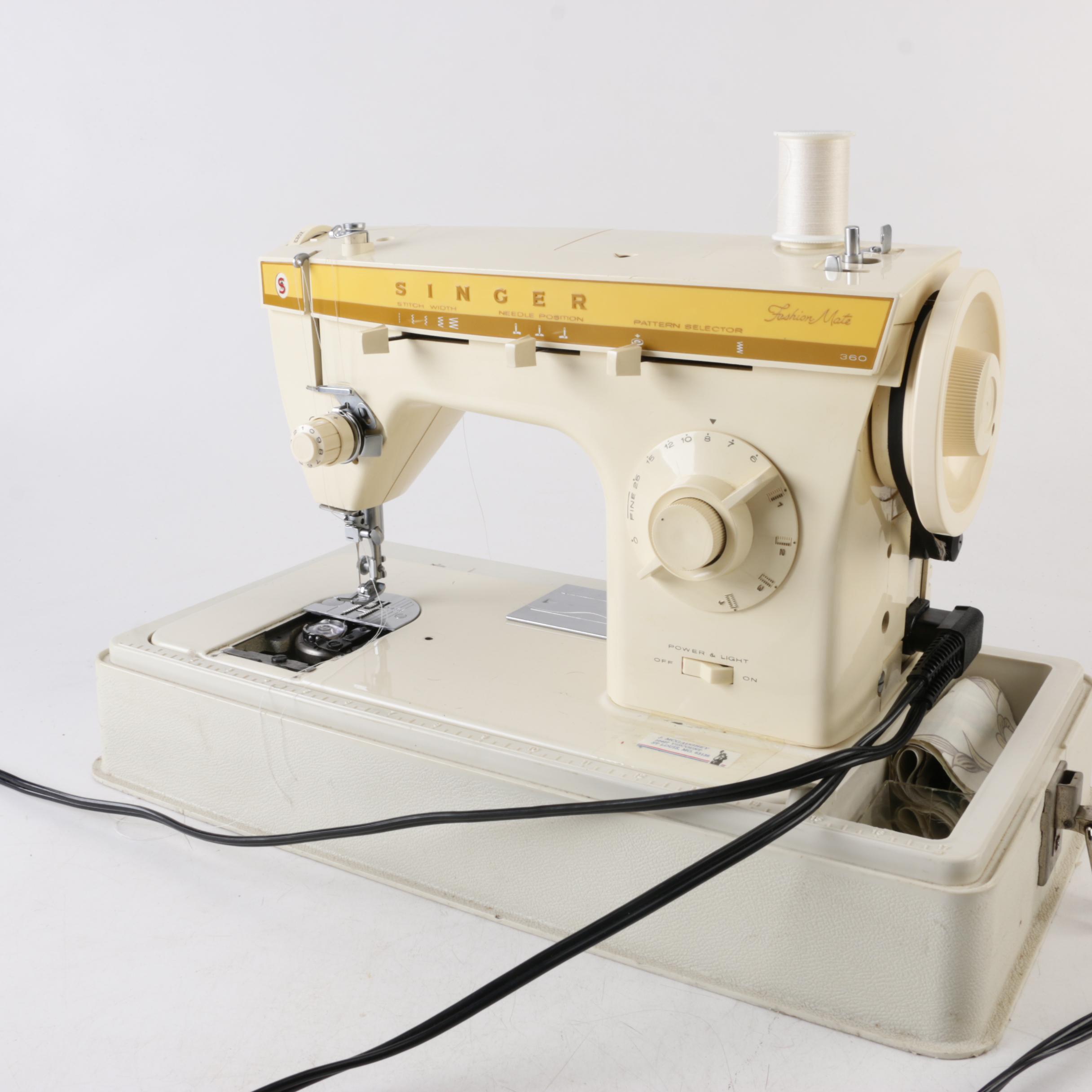 Vintage Singer "Fashion Mate 360" Portable Sewing Machine