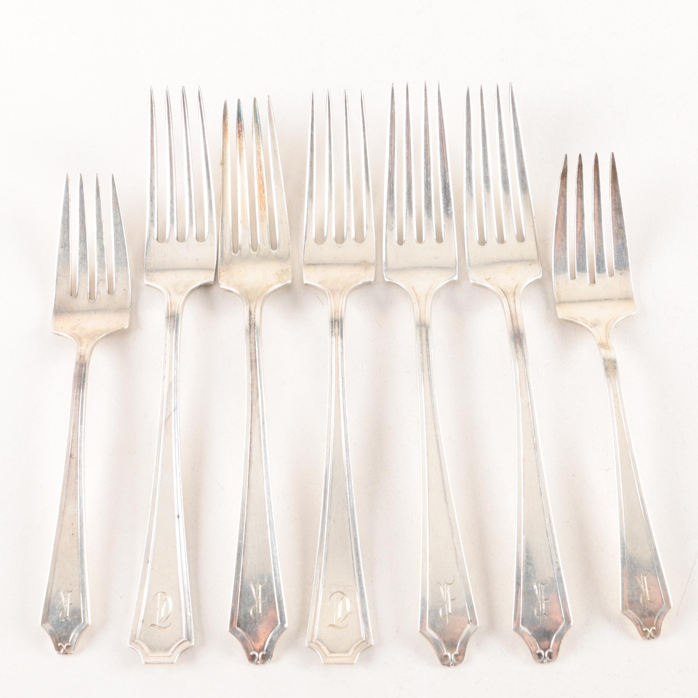 International Silver Co. "Minuet" and Other Sterling Silver Forks