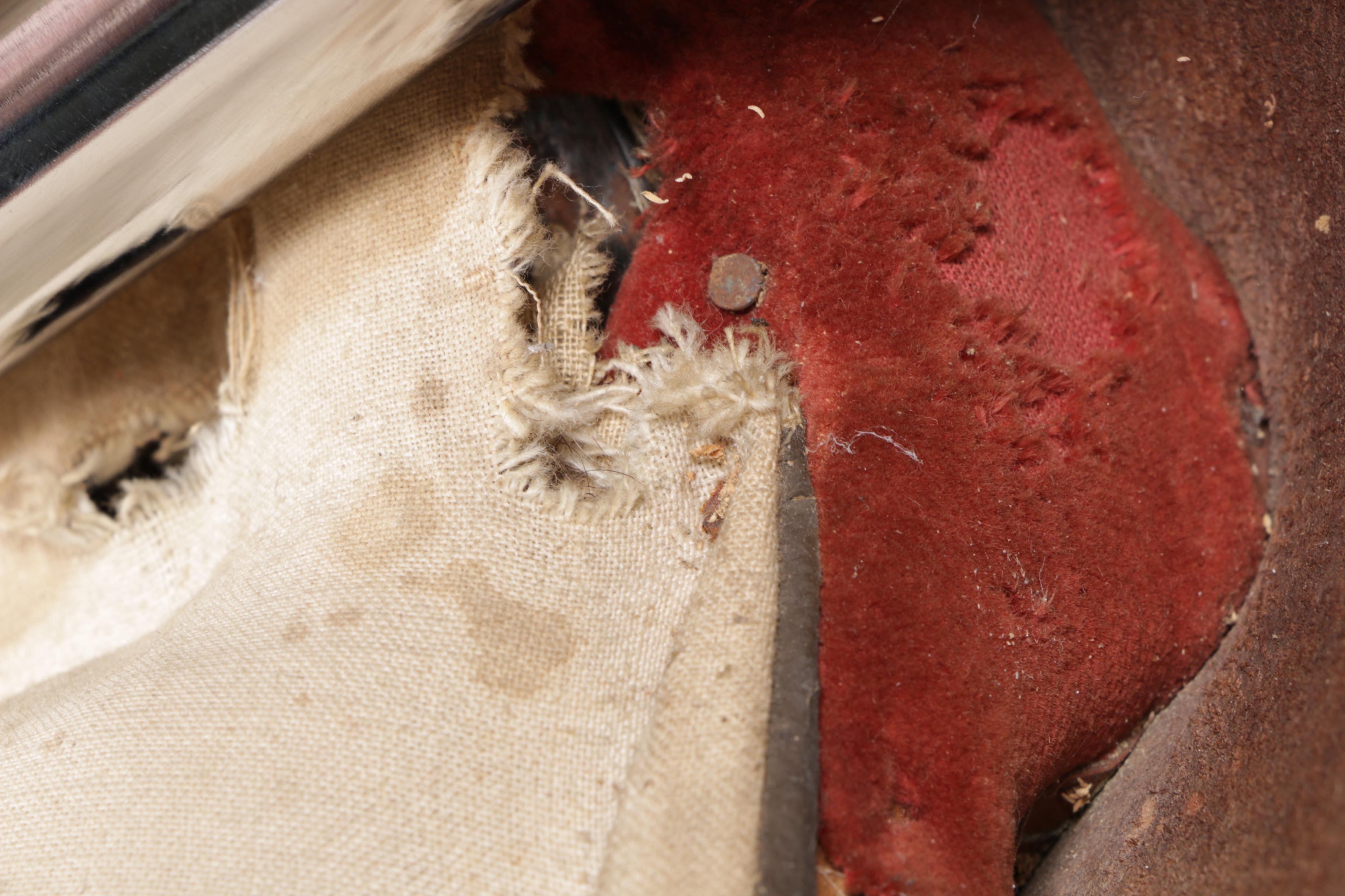 Vintage Brown Leather Side Saddle