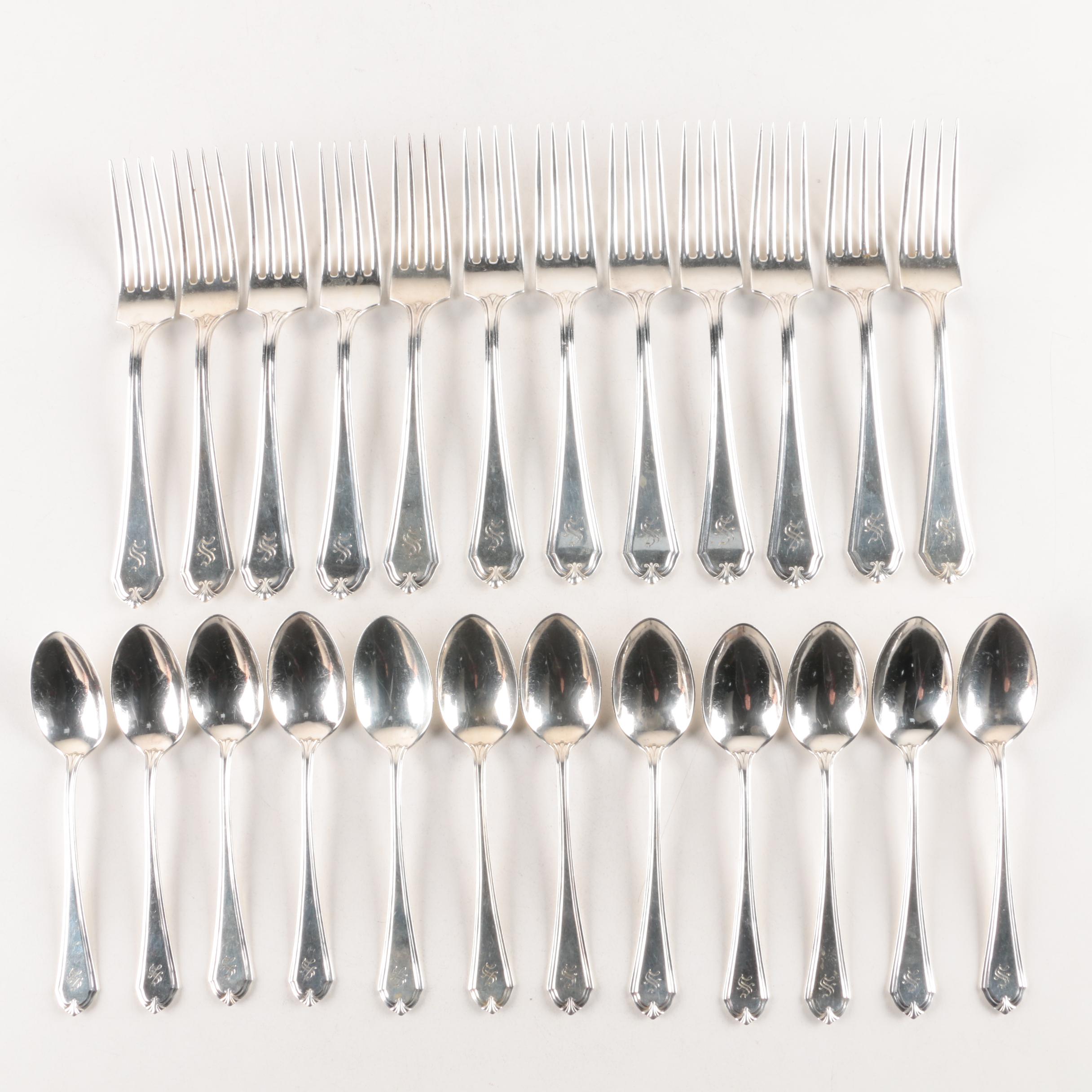 International Silver Co. "Shirley" Sterling Silver Forks and Teaspoons