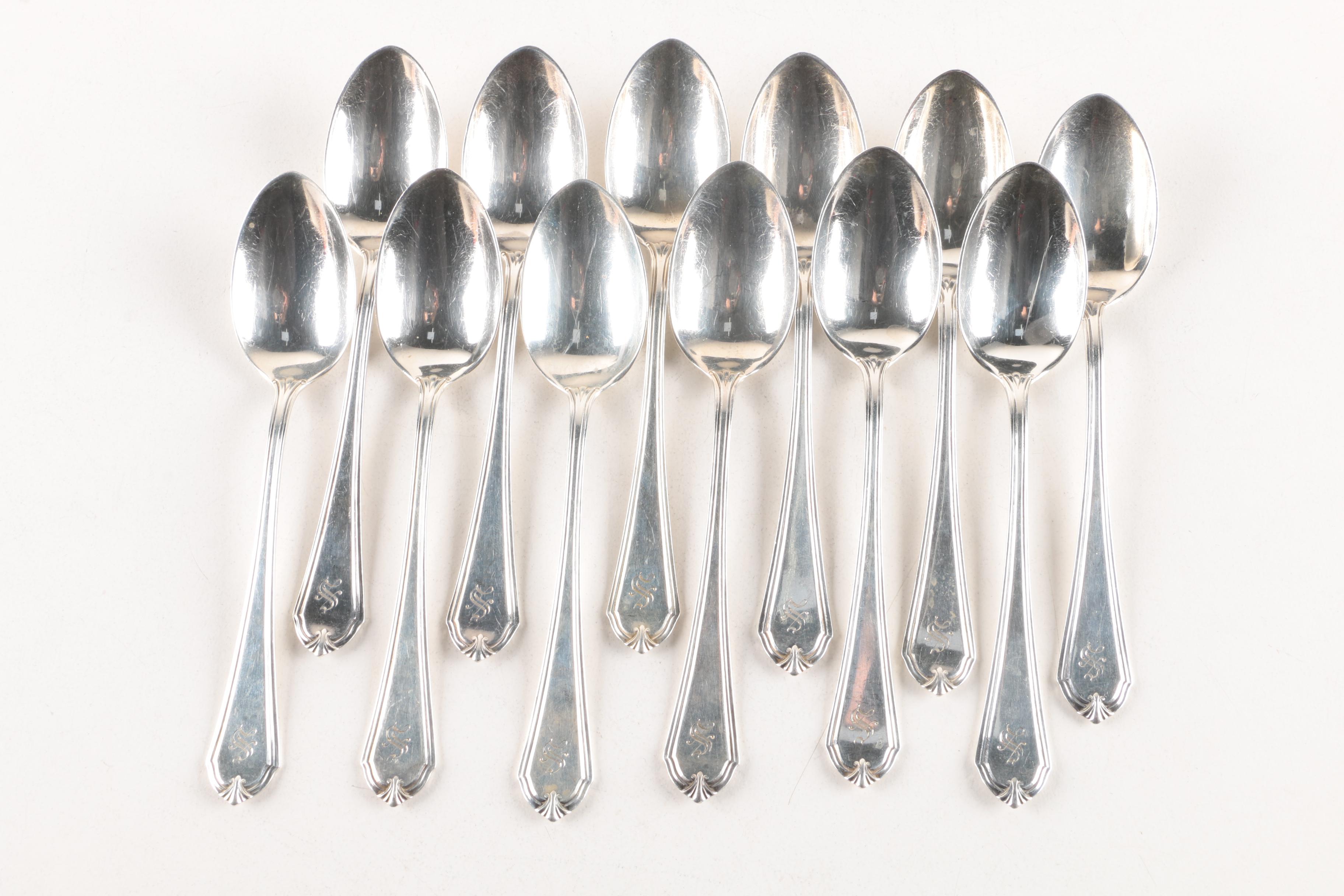 International Silver Co. "Shirley" Sterling Silver Forks and Teaspoons