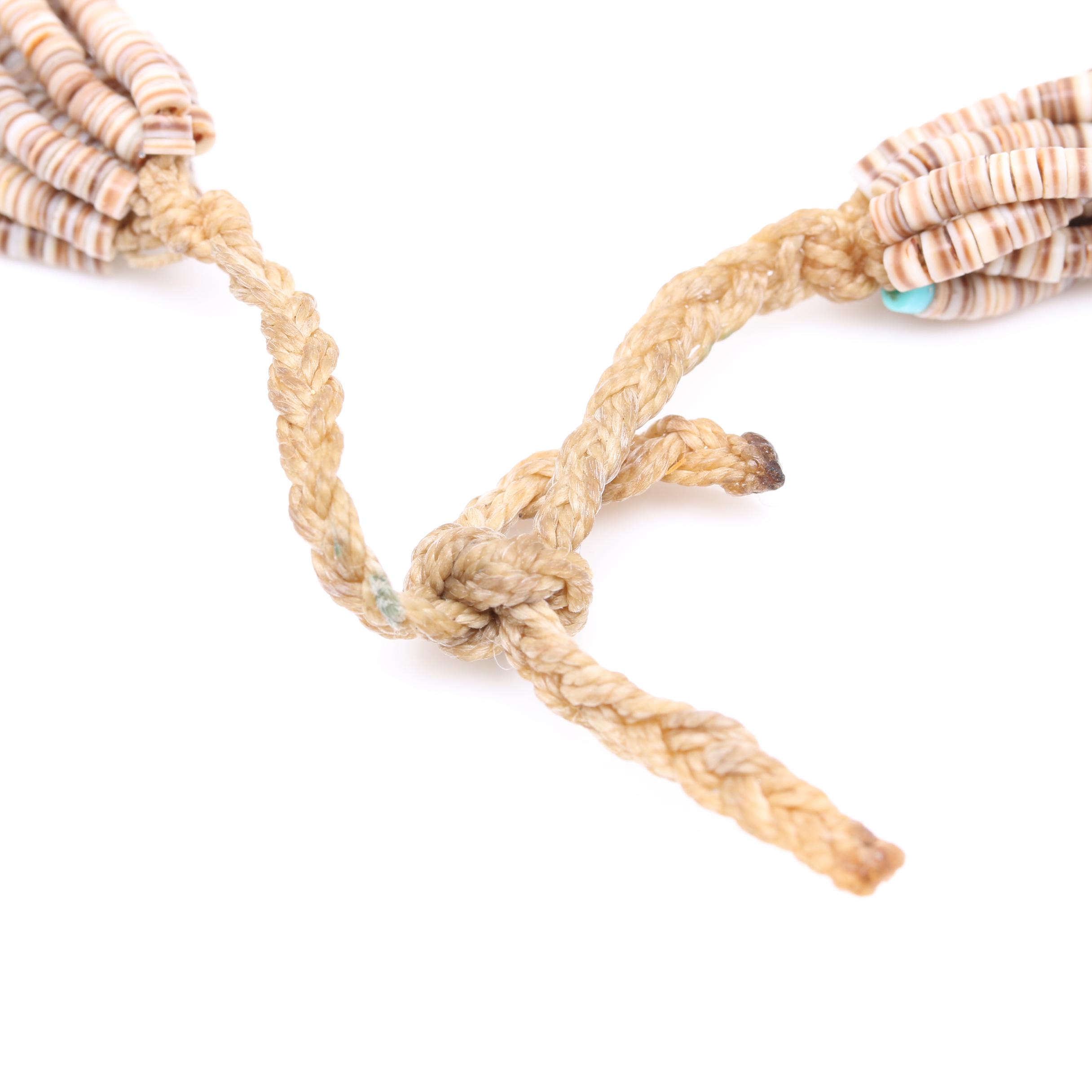 Turquoise and Shell Necklaces Including Albert MacCabe Navajo Diné Sterling