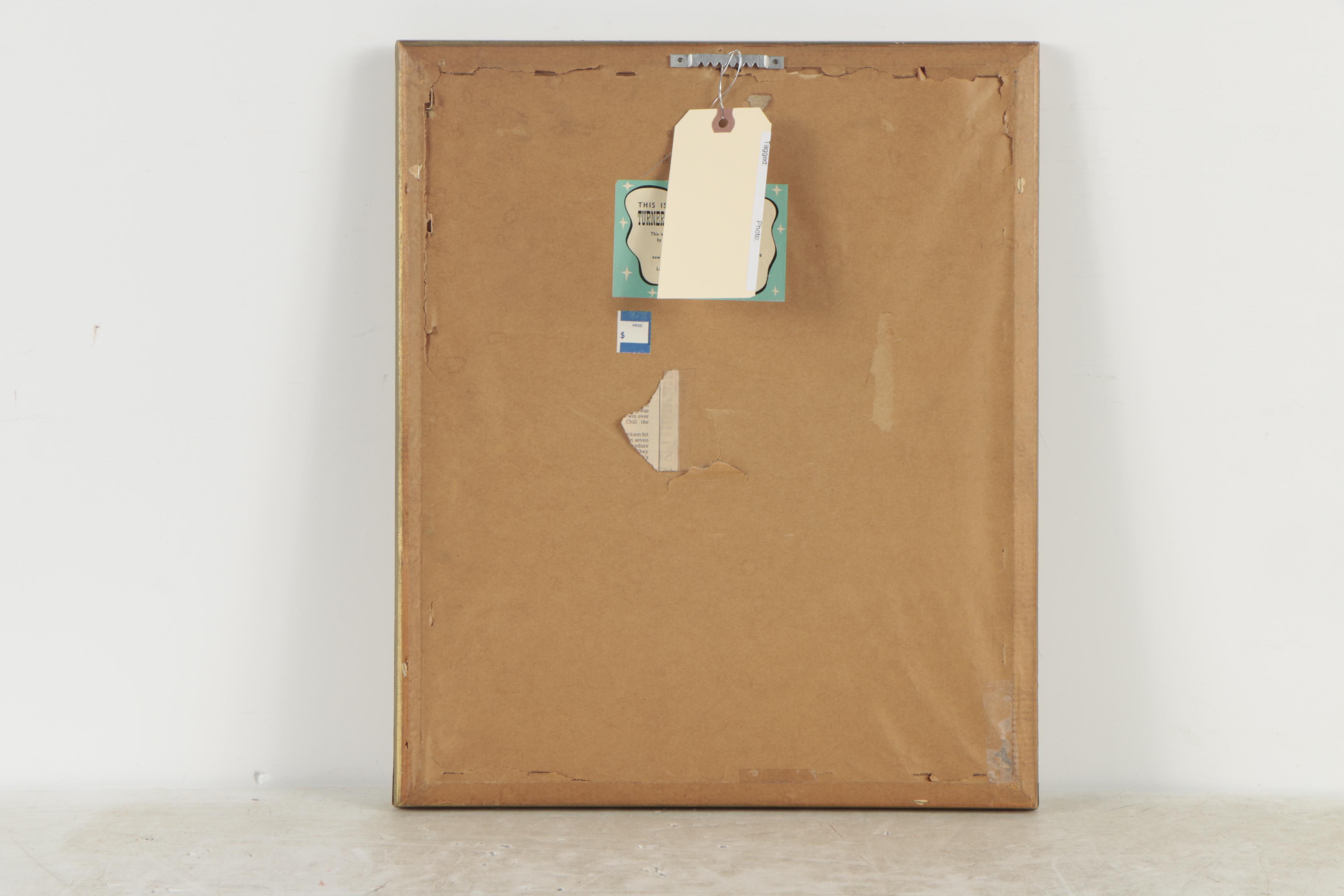 Paris Etching Society Circa 1930s Pierre Color Etching "La Nièvre"