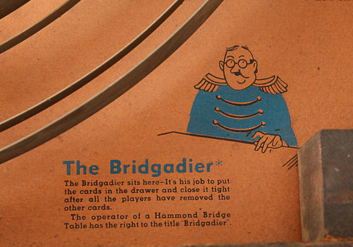 Vintage Electric Hammond Bridge Table