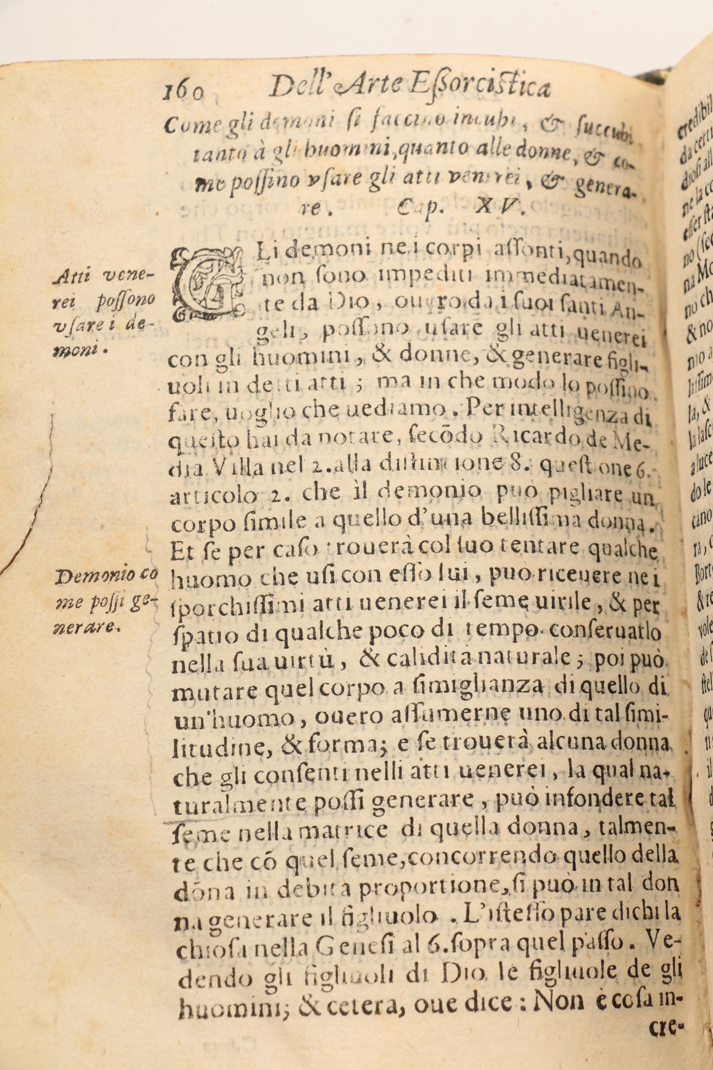 1601 "Compendio dell'Arte Essorcistica" by Girolamo Menghi