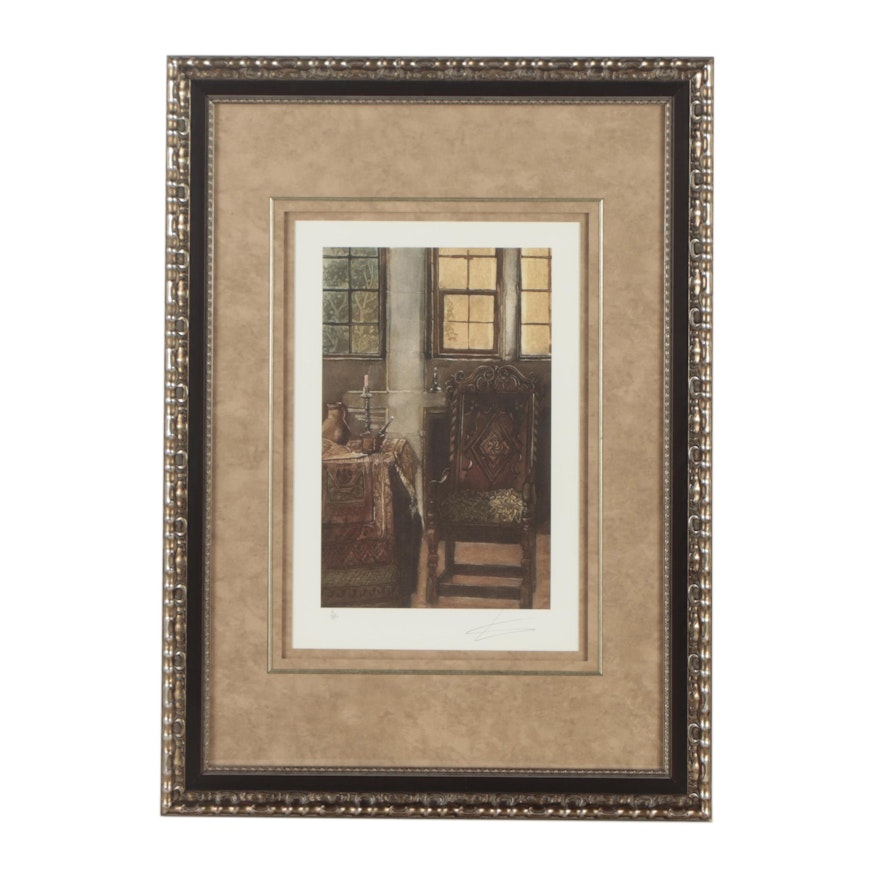 Giclee Limited Edition Reproduction Print of an Interior Scene