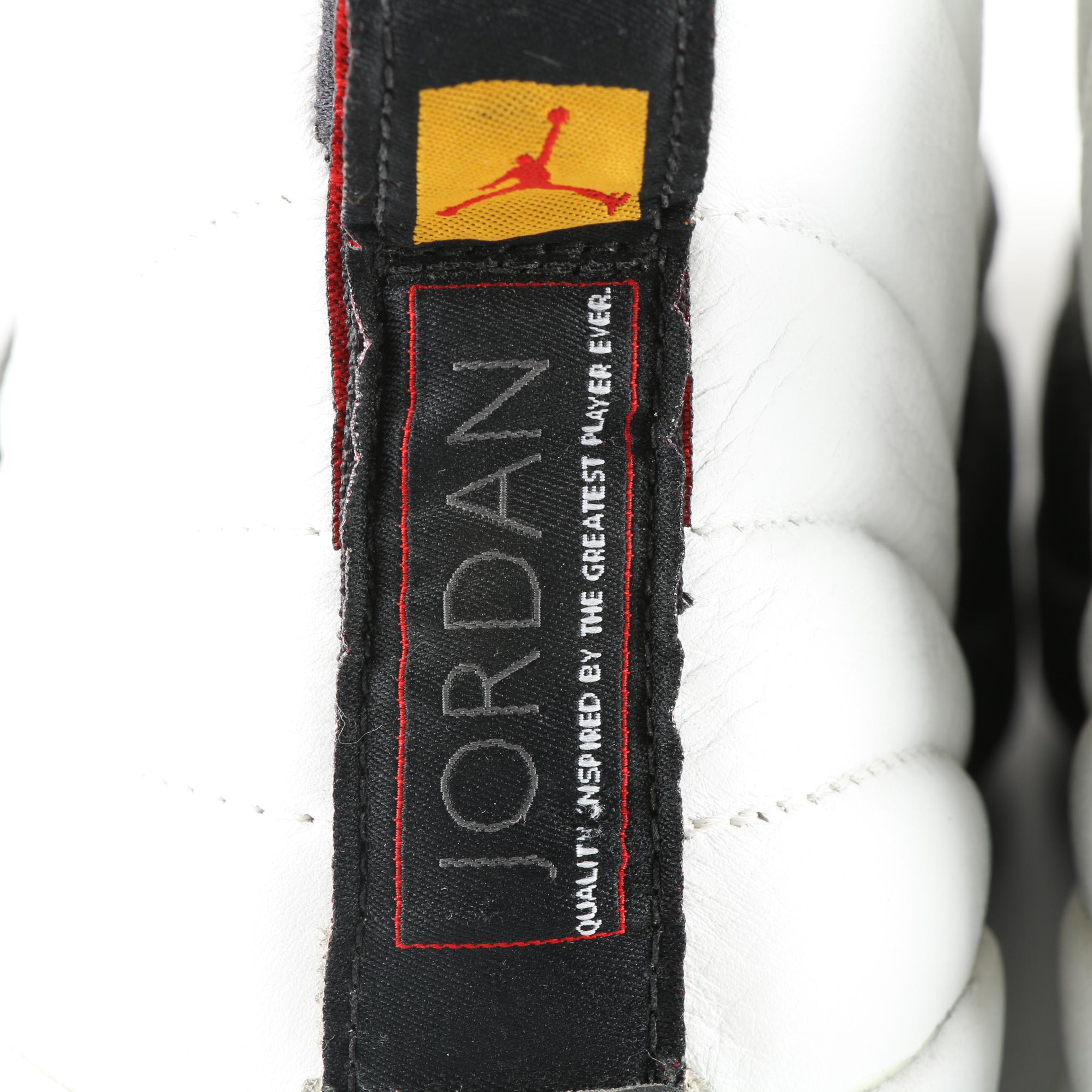 Nike Air Jordan XII Taxi White and Black Basketball Sneakers