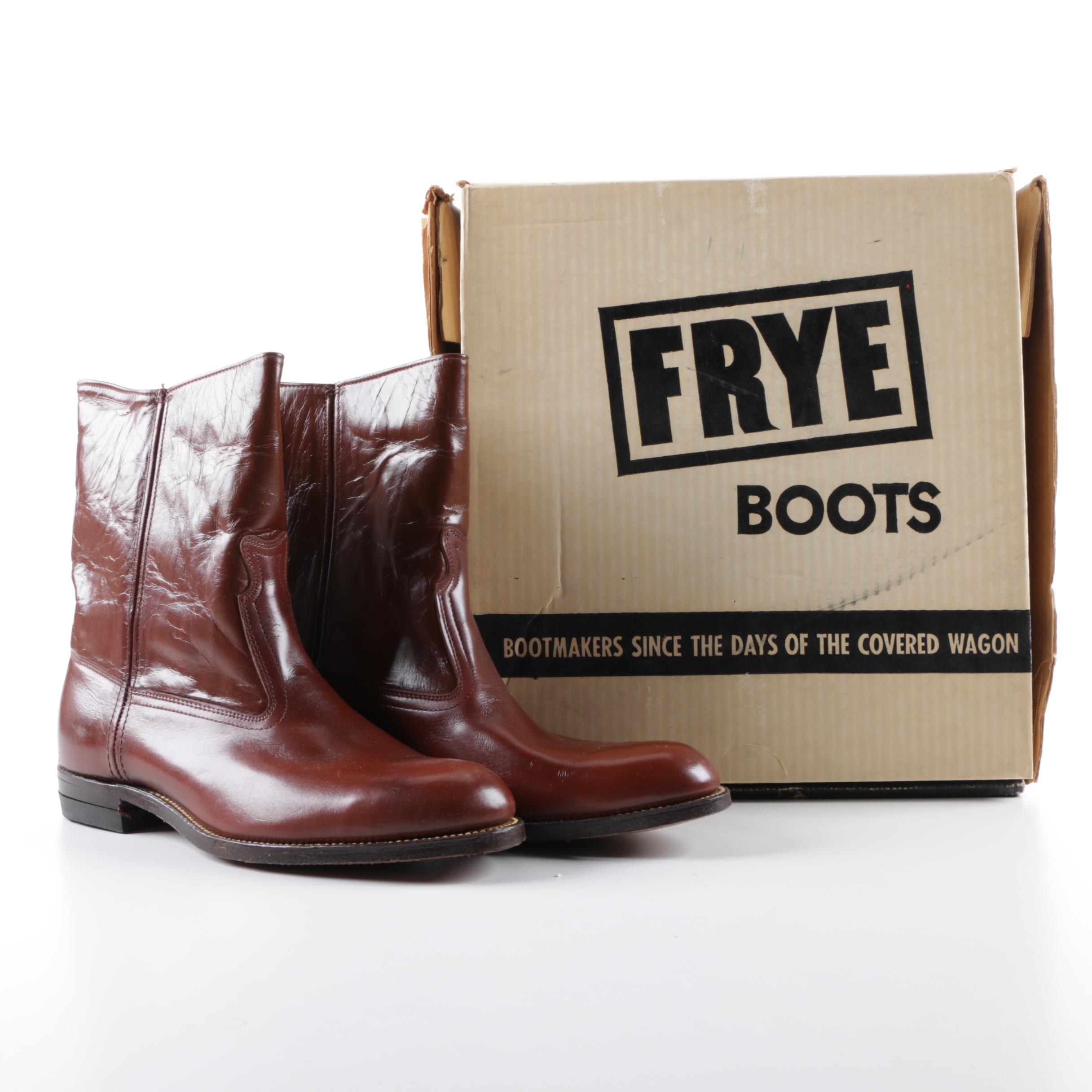 Frye Jet Boots Brown Leather Boots