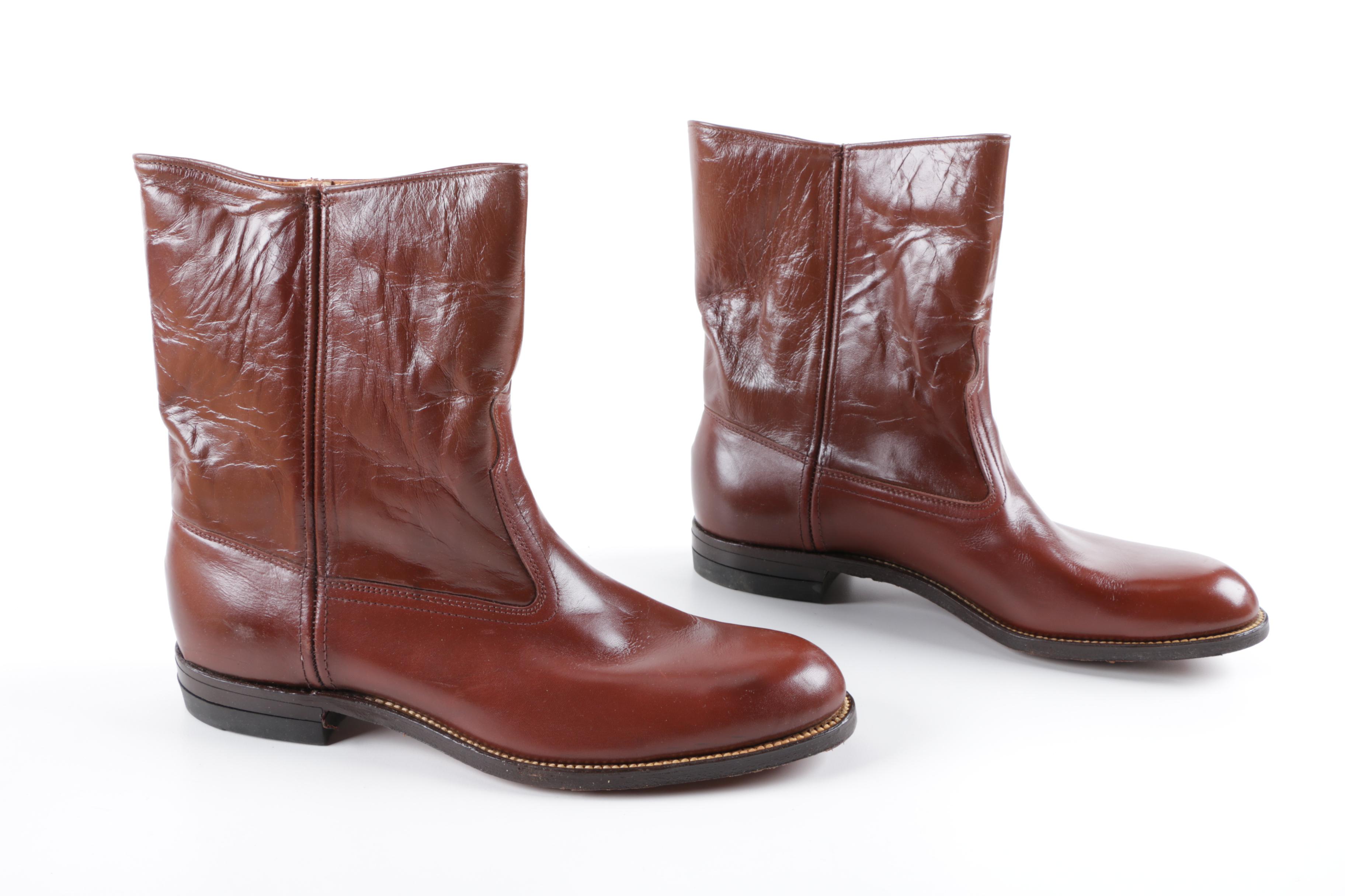 Frye Jet Boots Brown Leather Boots