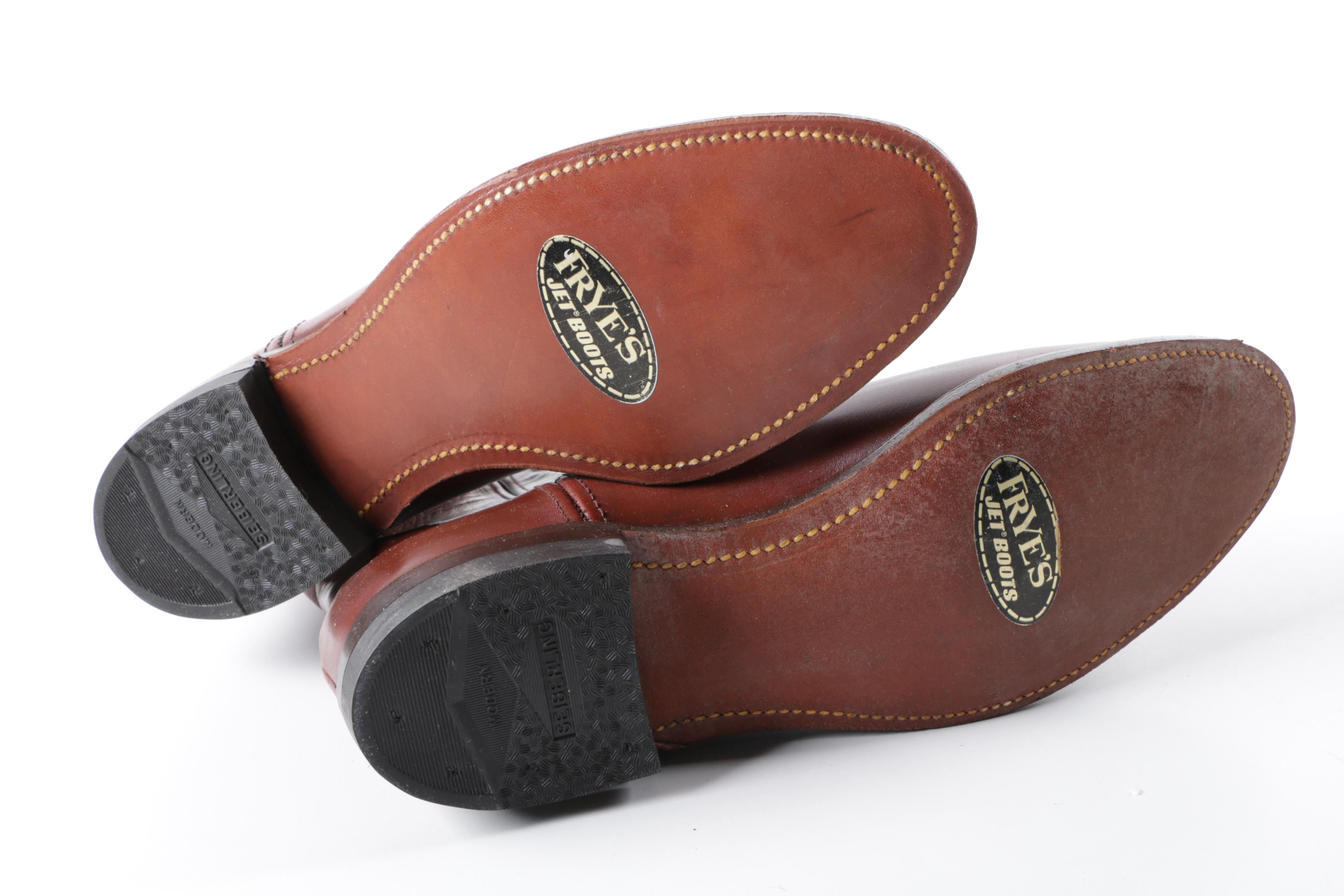 Frye Jet Boots Brown Leather Boots