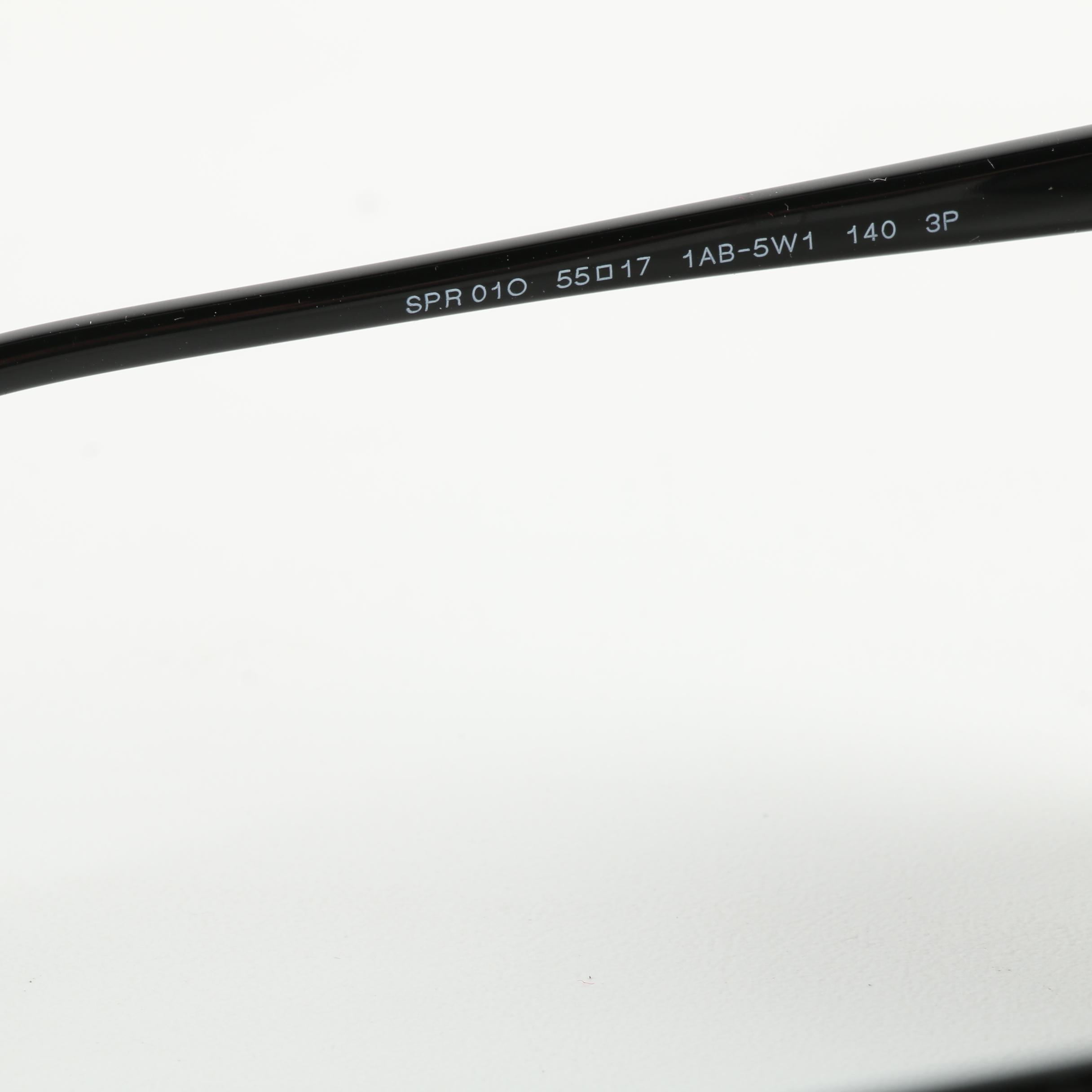 Prada SP010 Black Modified Cat Eye Sunglasses