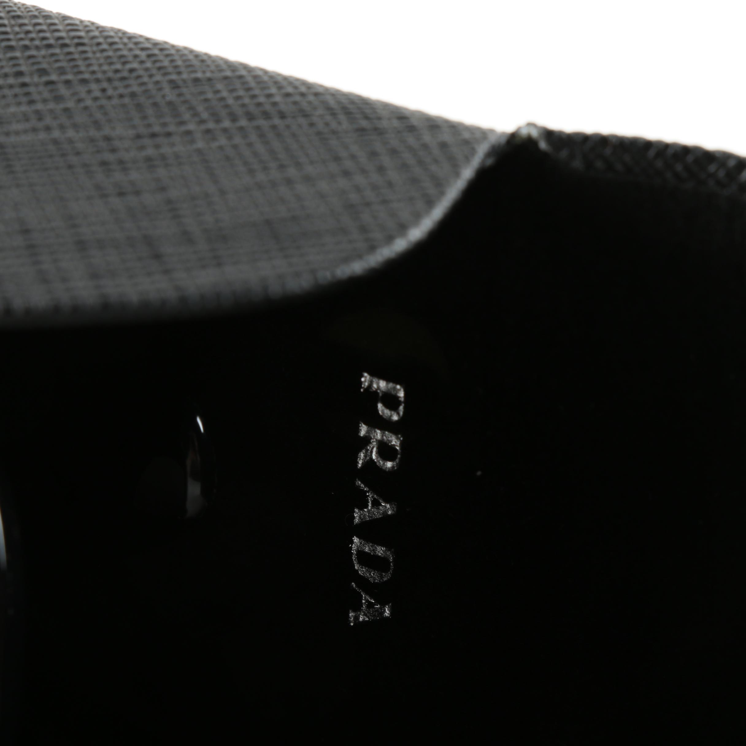 Prada SP010 Black Modified Cat Eye Sunglasses