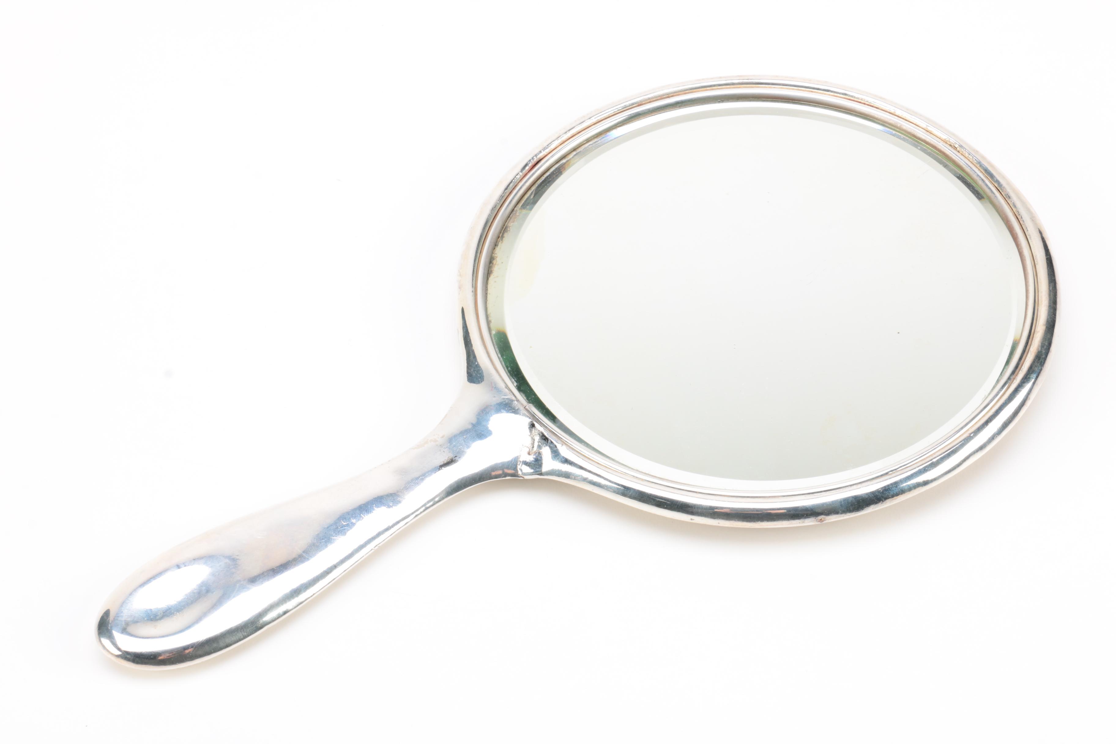 Homan Mfg. Co. Chased Silver Plate Vanity Accessory Set