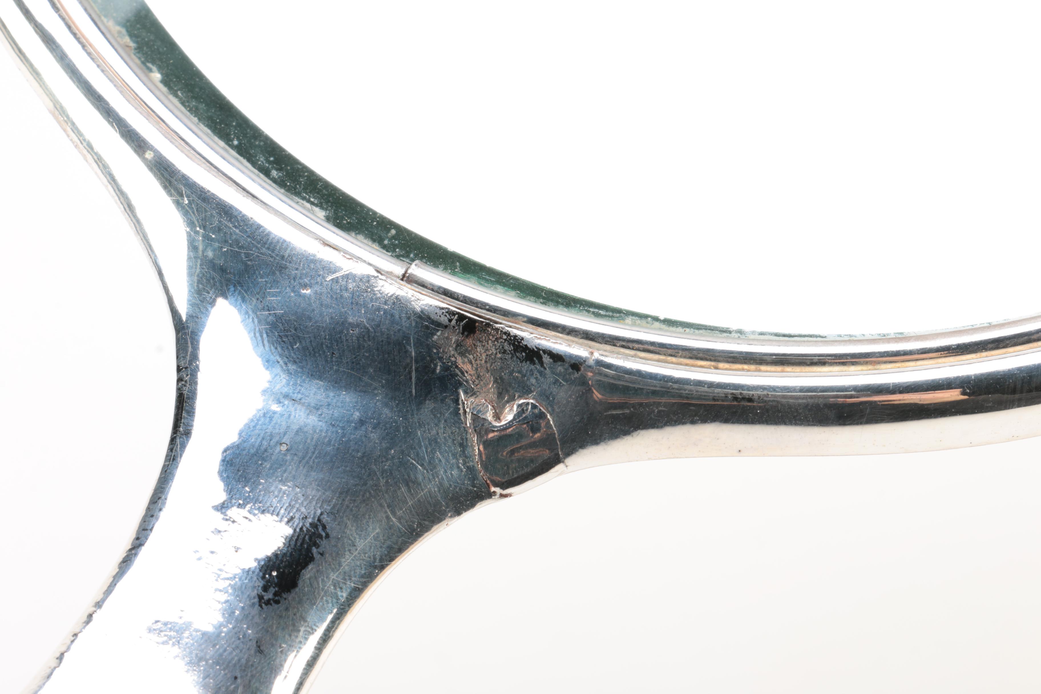 Homan Mfg. Co. Chased Silver Plate Vanity Accessory Set