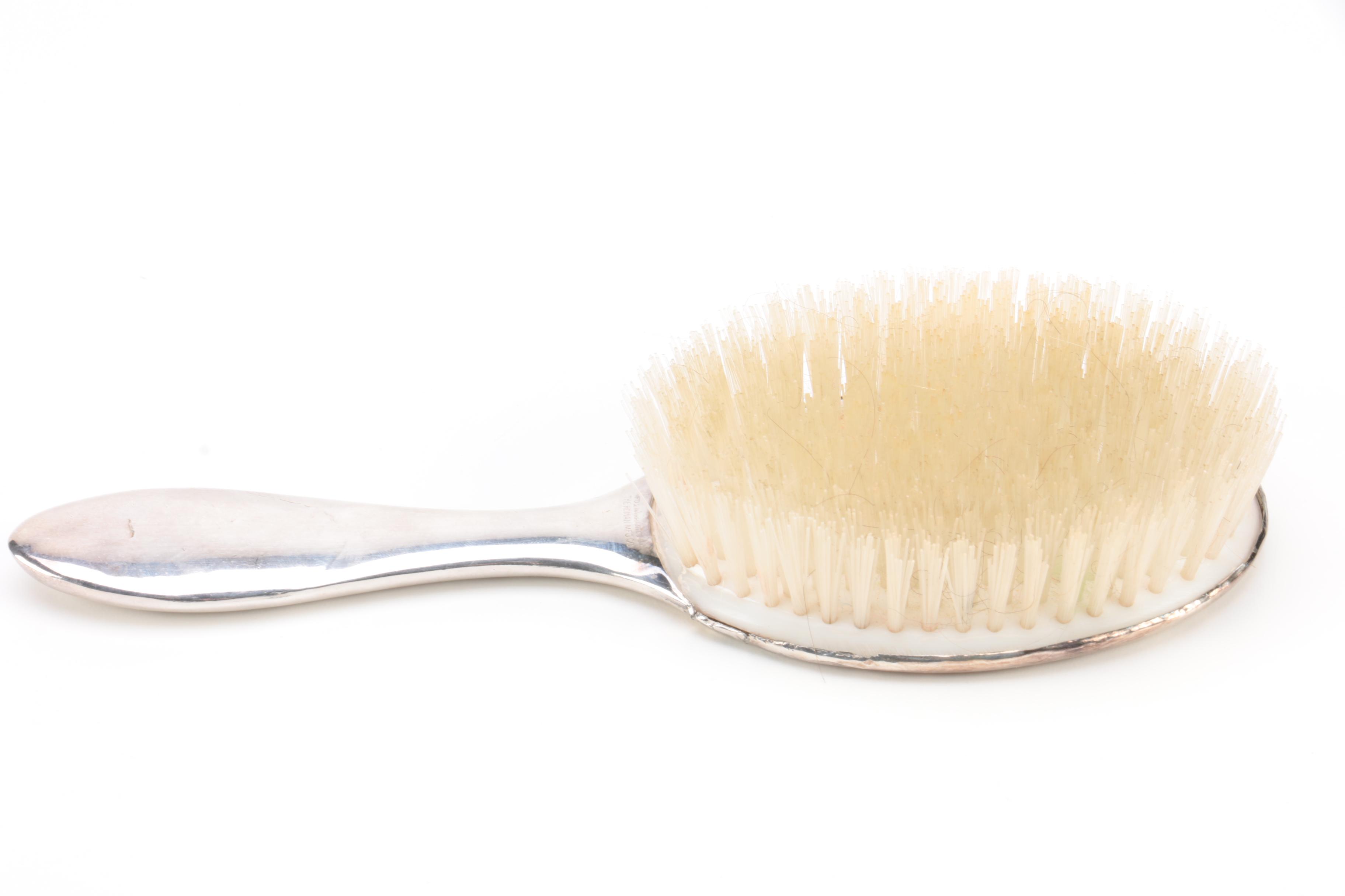 Homan Mfg. Co. Chased Silver Plate Vanity Accessory Set