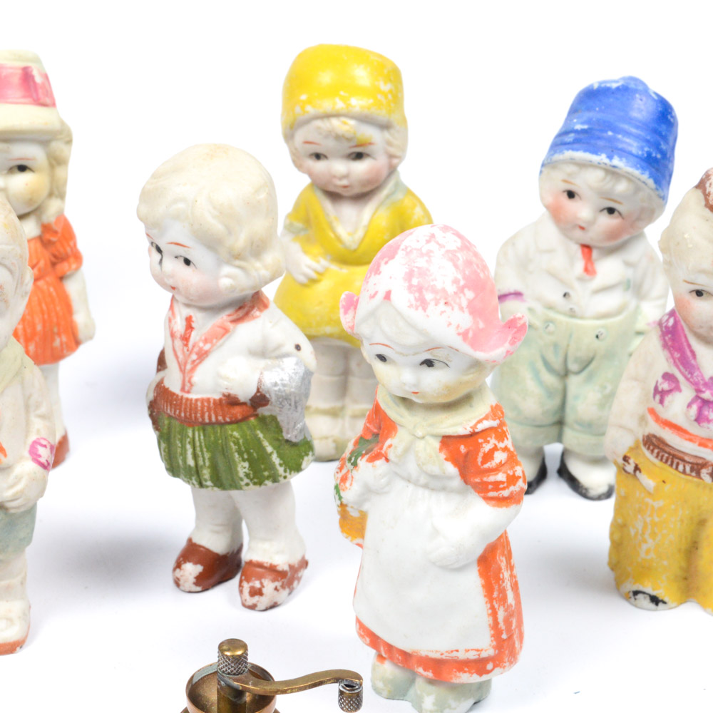Eclectic Figurine Collection Featuring Fran Mar "Moppets"