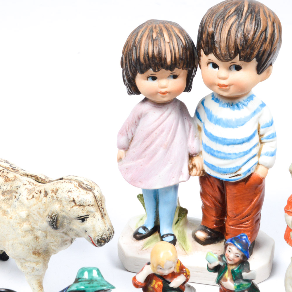 Eclectic Figurine Collection Featuring Fran Mar "Moppets"