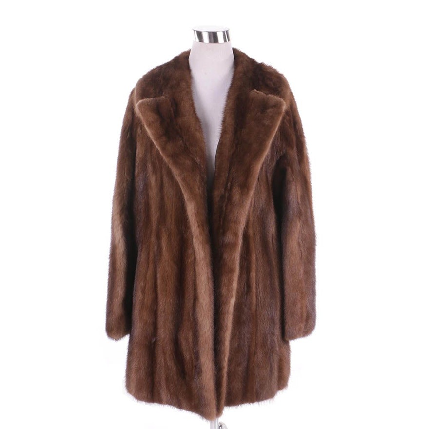 Women's Vintage Ben Spector Brown Mink Fur Coat