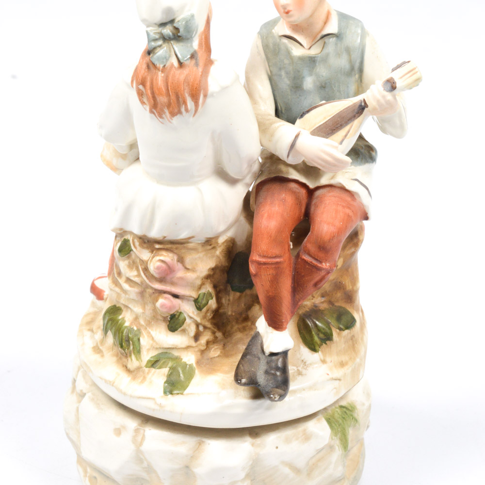 Ceramic Figurine Music Box Featuring "Lara's Theme"
