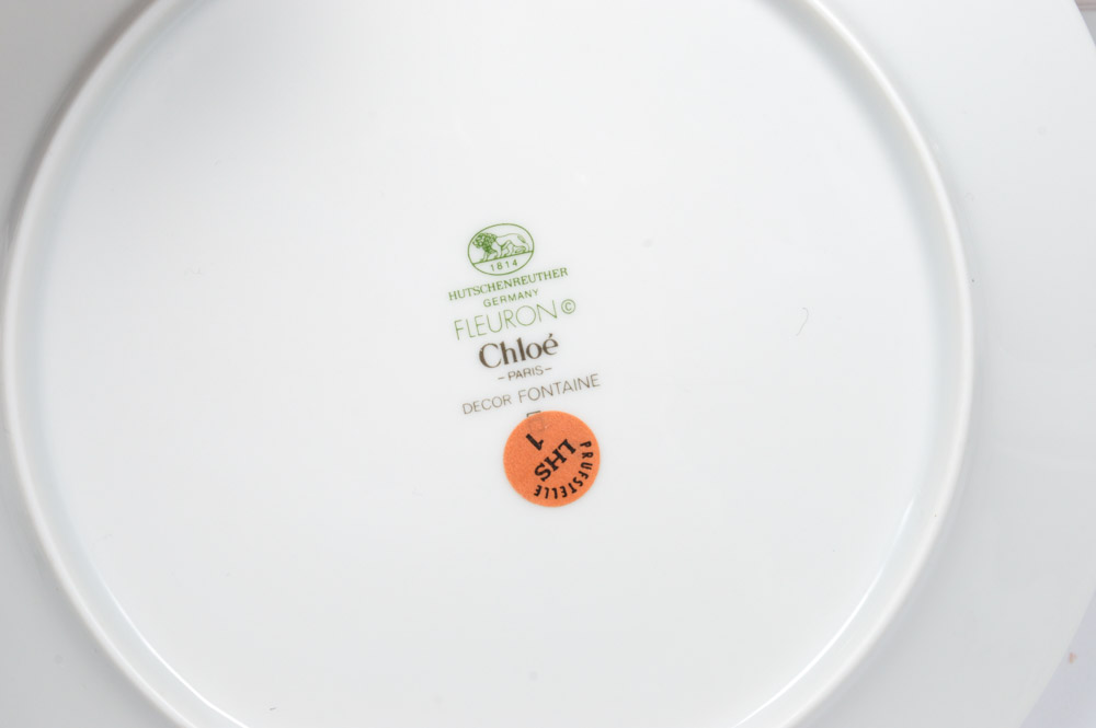 Hutschenreuther Germany Chloe Fleuron Dishes