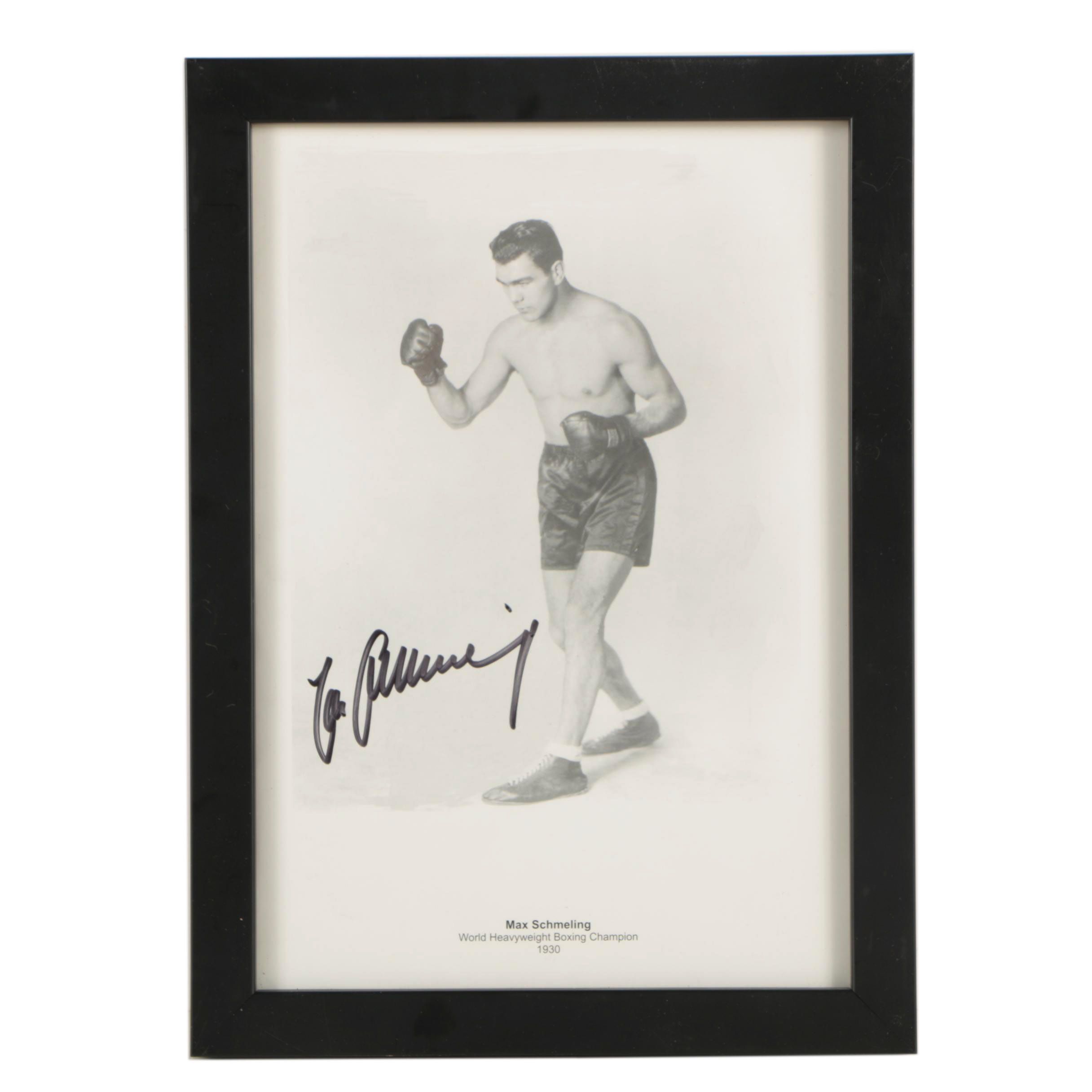 Max Schmeling Autographed Print