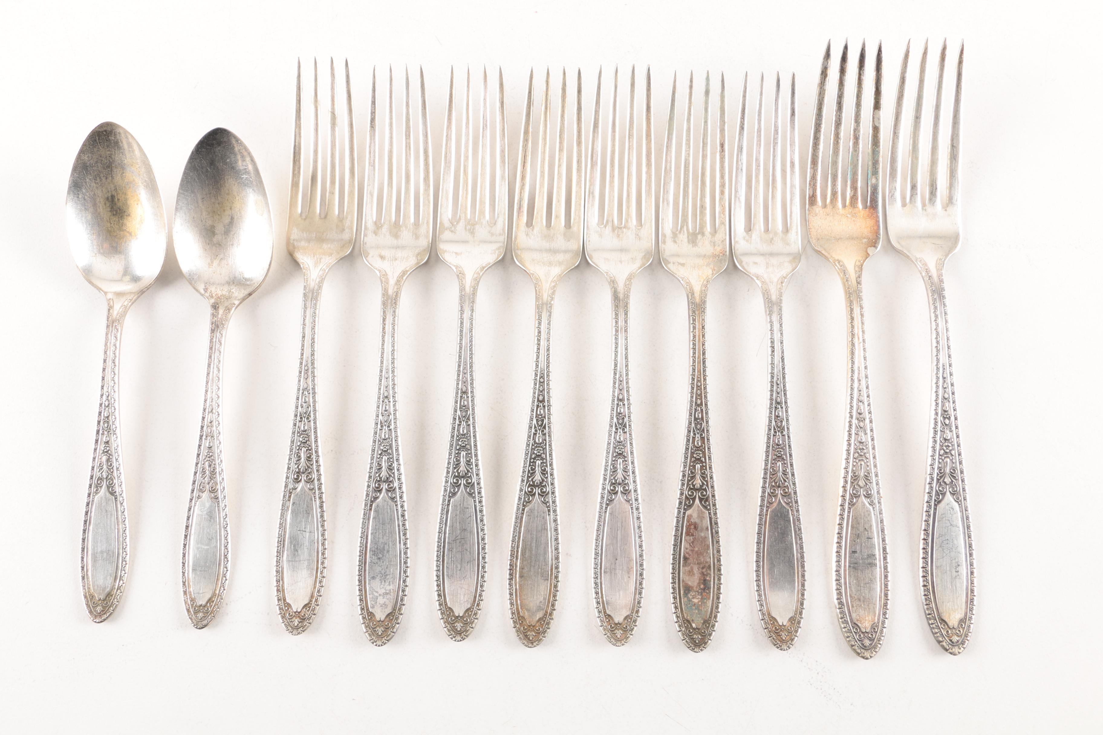 Gorham "Winthrop" Cocktail Forks and Other American Silver Plate