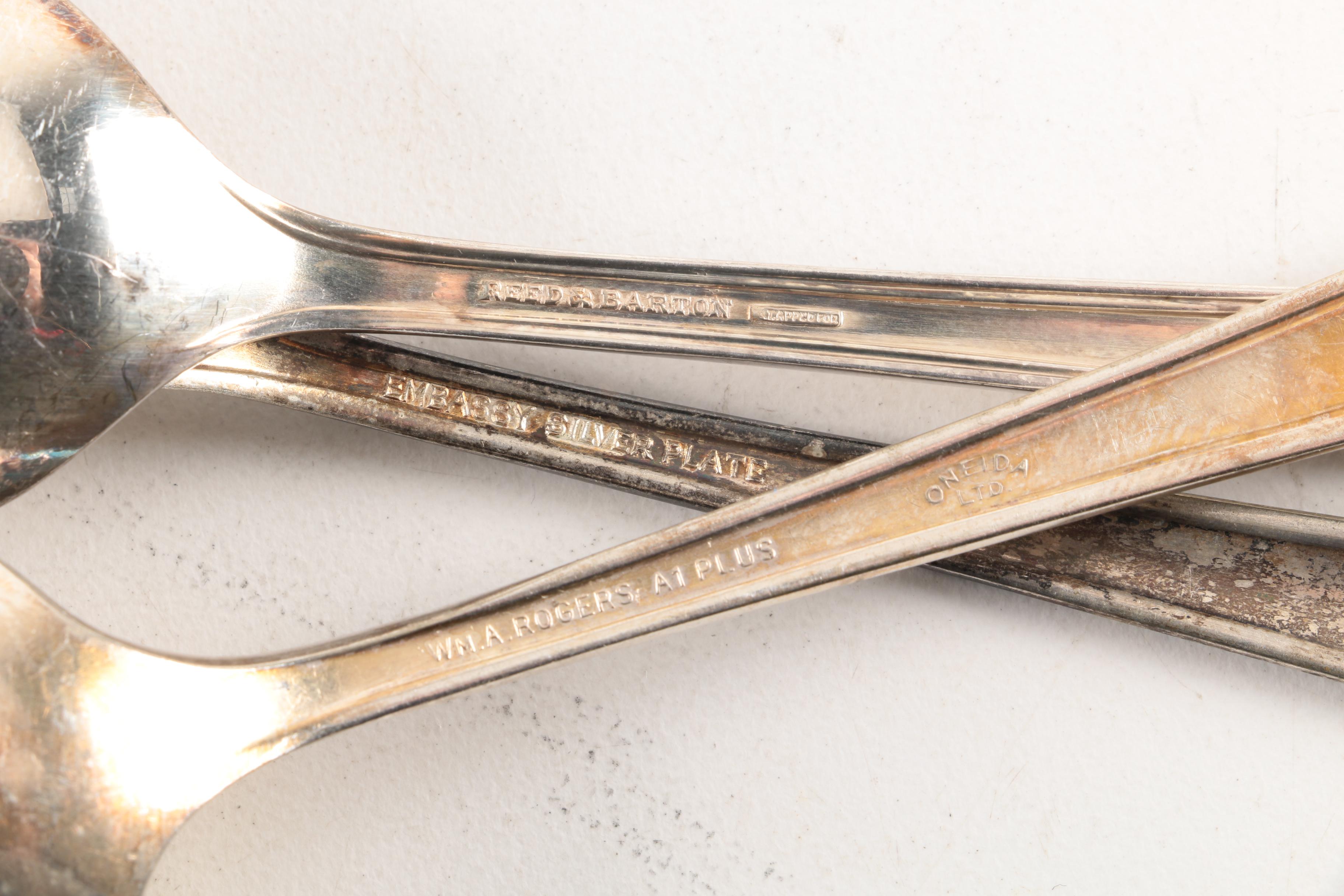 Gorham "Winthrop" Cocktail Forks and Other American Silver Plate