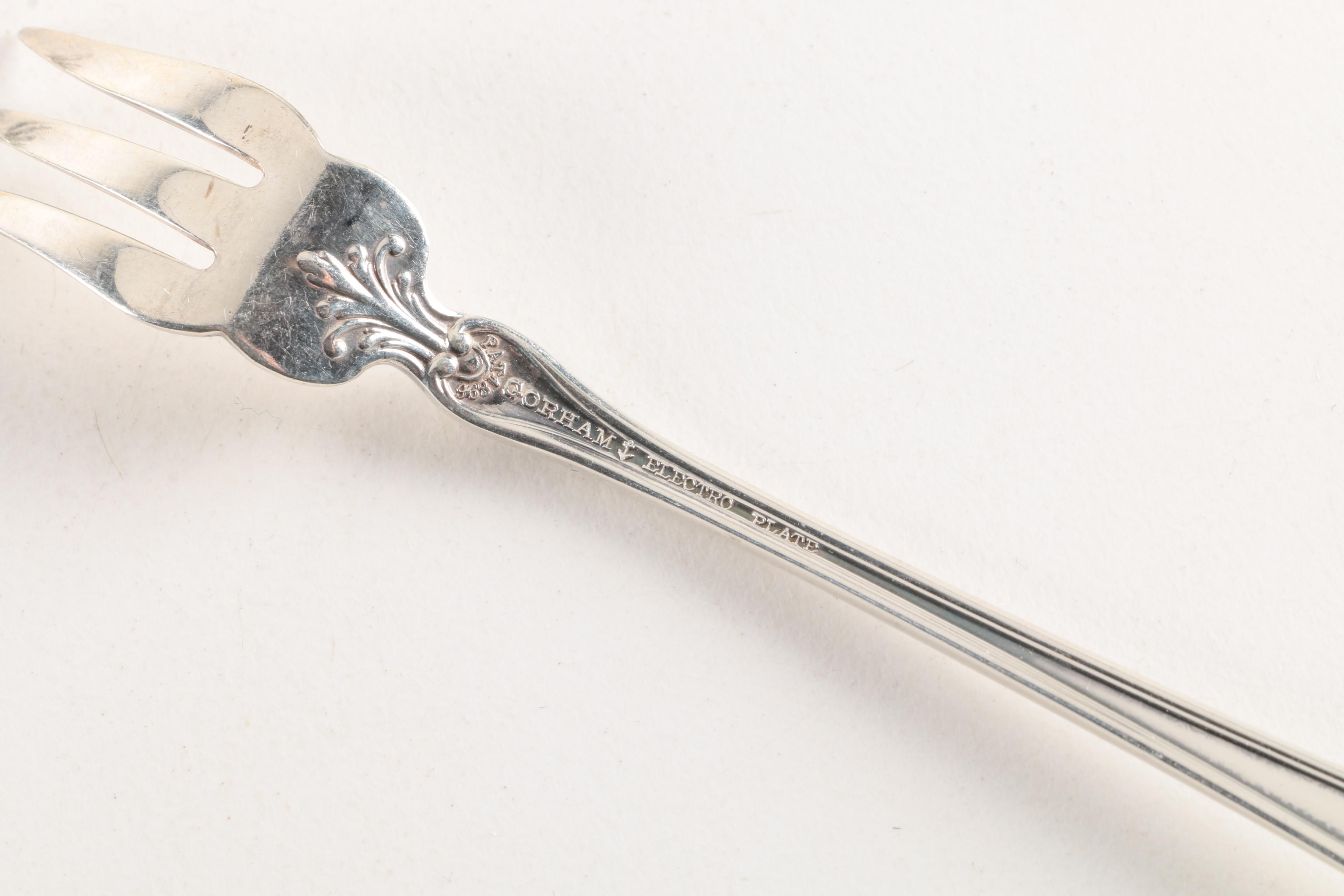 Gorham "Winthrop" Cocktail Forks and Other American Silver Plate