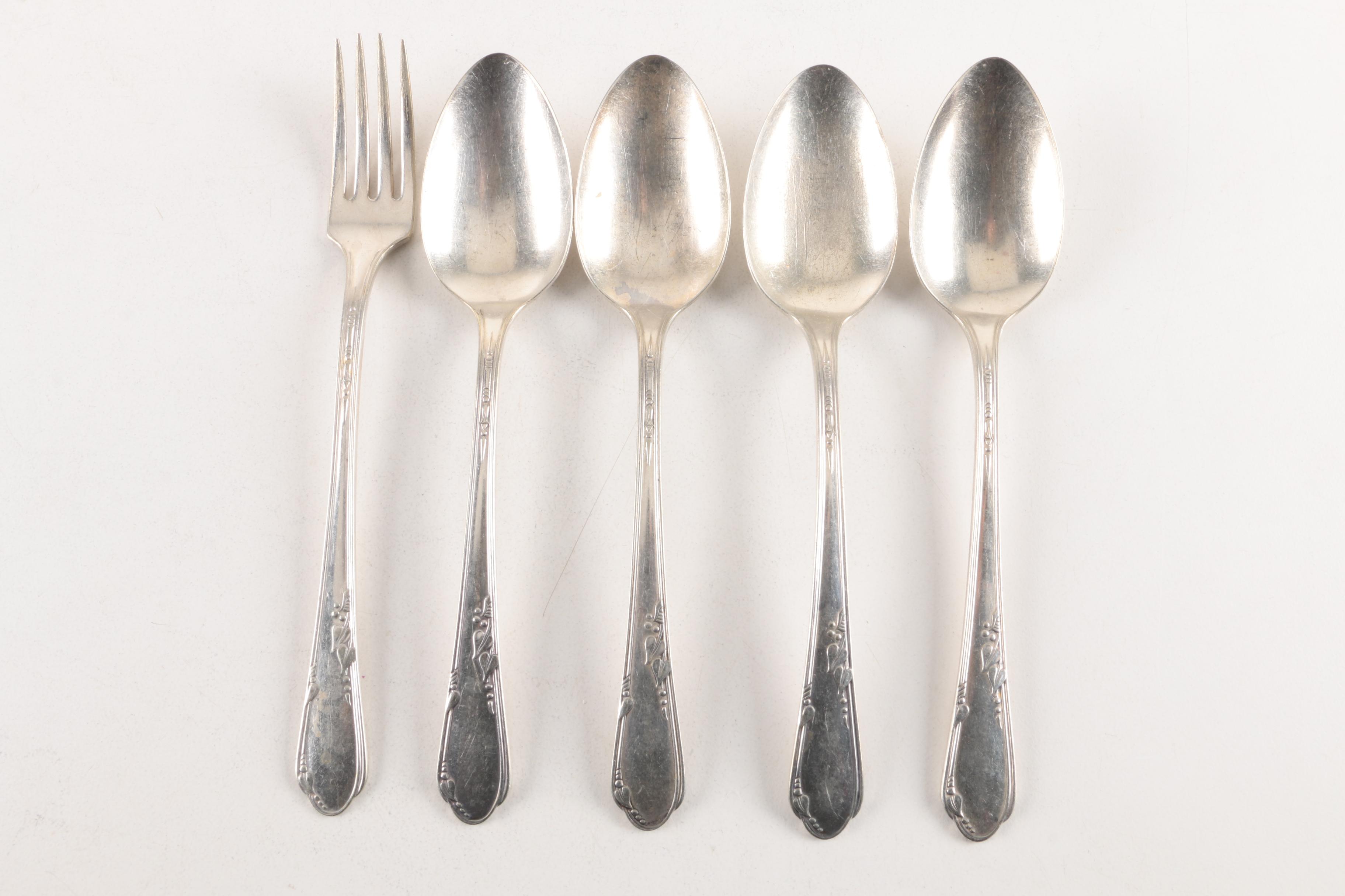 Gorham "Winthrop" Cocktail Forks and Other American Silver Plate