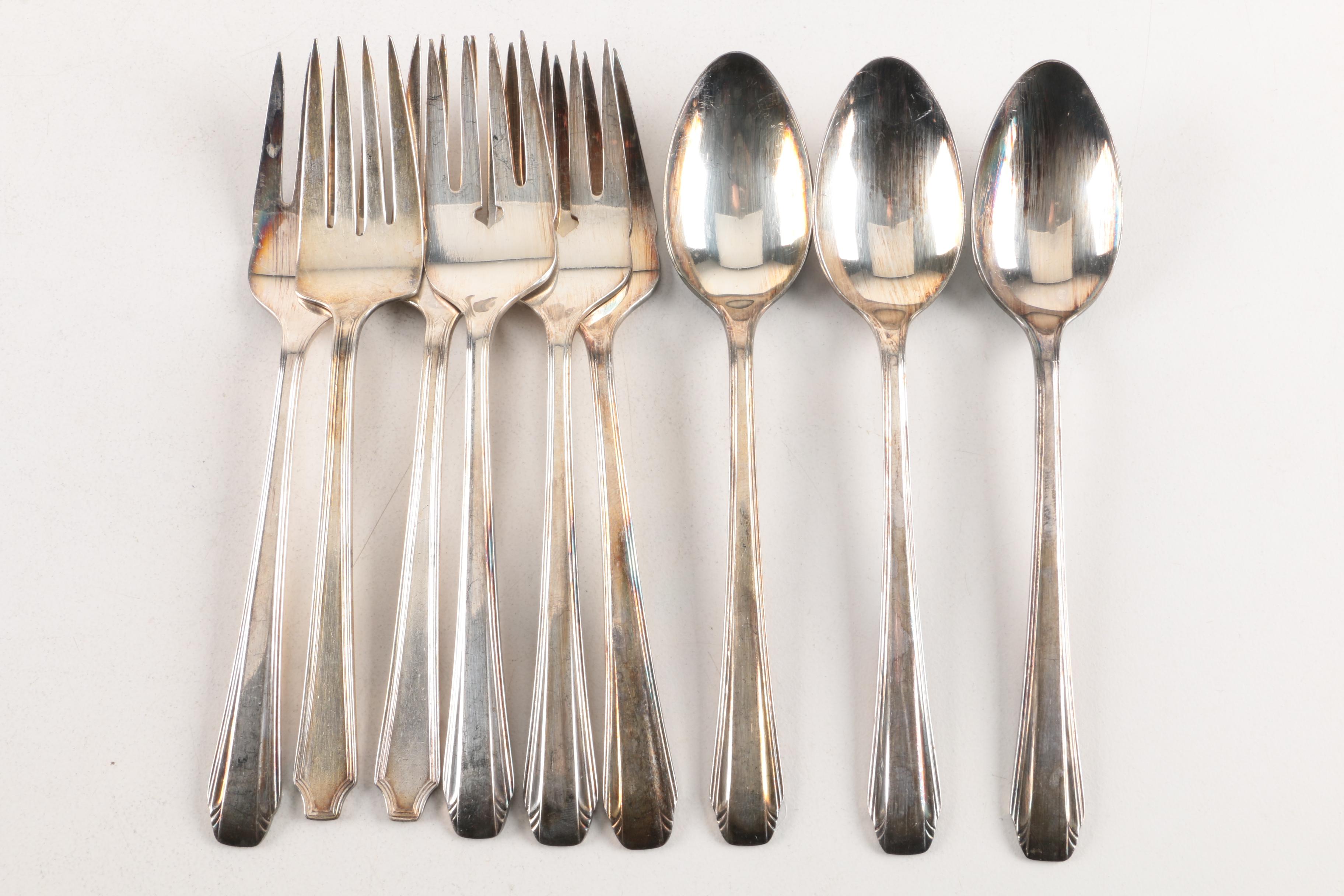 Gorham "Winthrop" Cocktail Forks and Other American Silver Plate