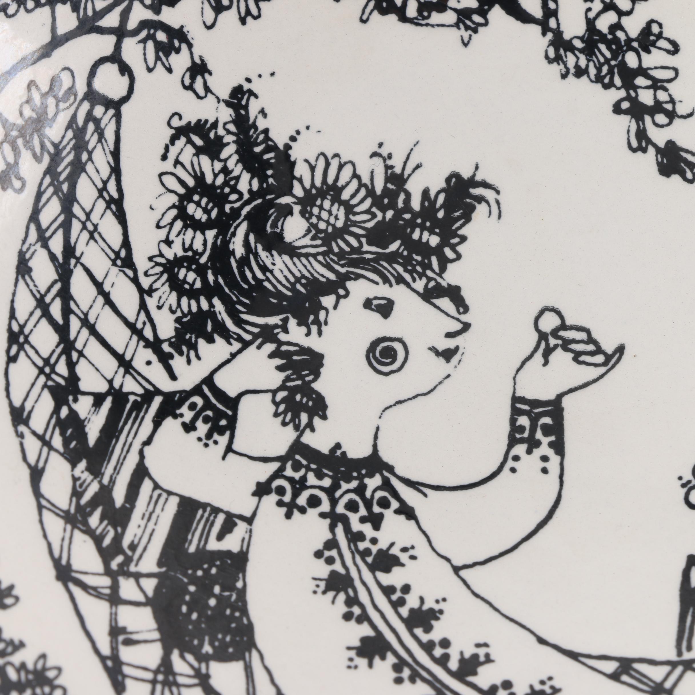 Bjørn Wiinblad "Pralinè" Ceramic Compote for Nymolle