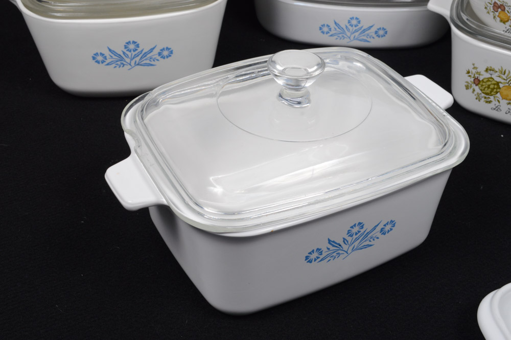 Vintage CorningWare Covered Ceramic Cookware