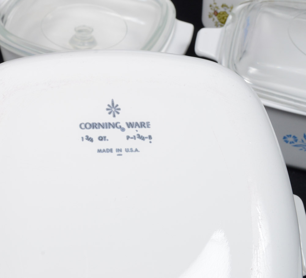 Vintage CorningWare Covered Ceramic Cookware