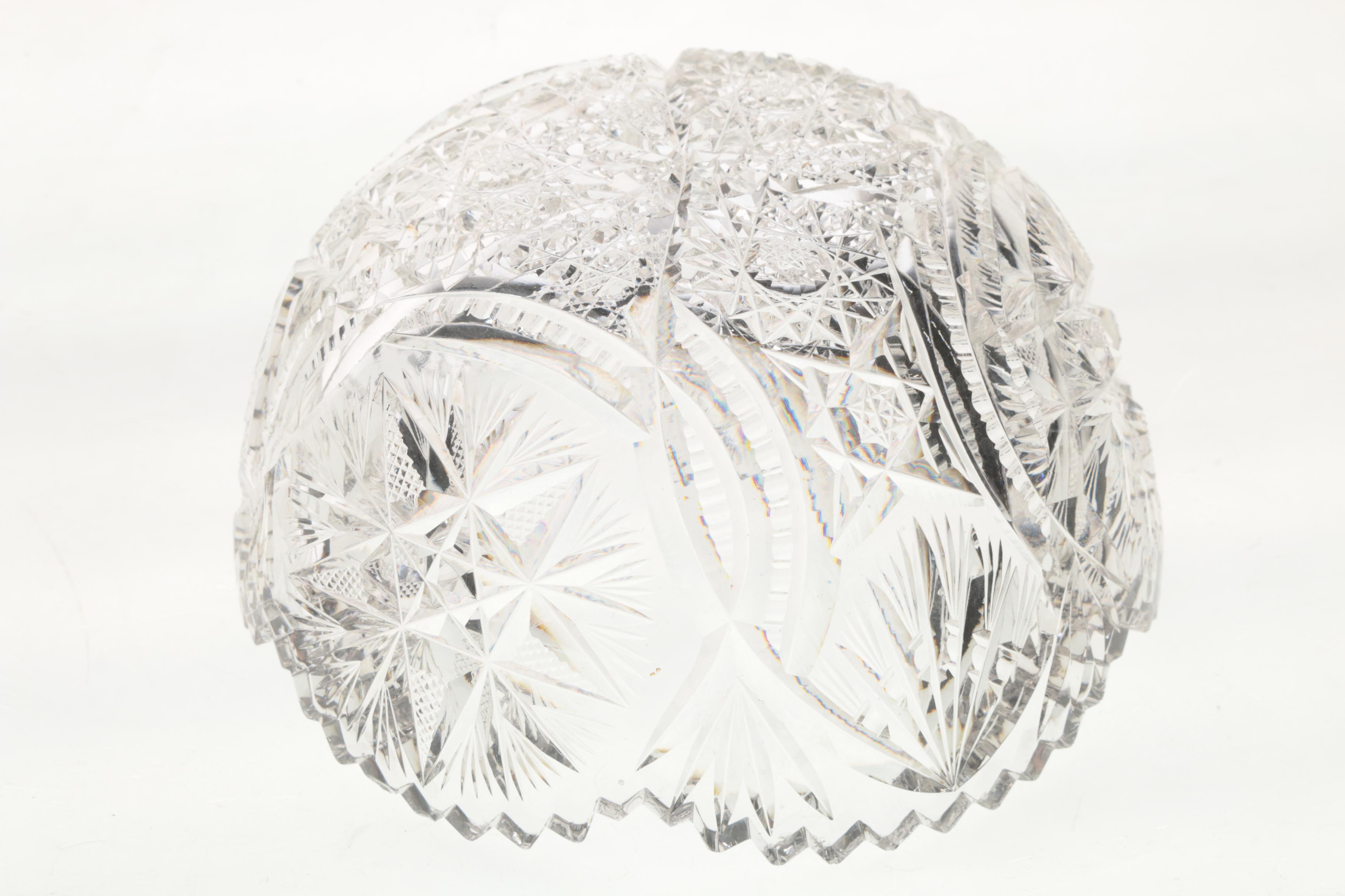 American Brilliant Period Cut Glass Serveware