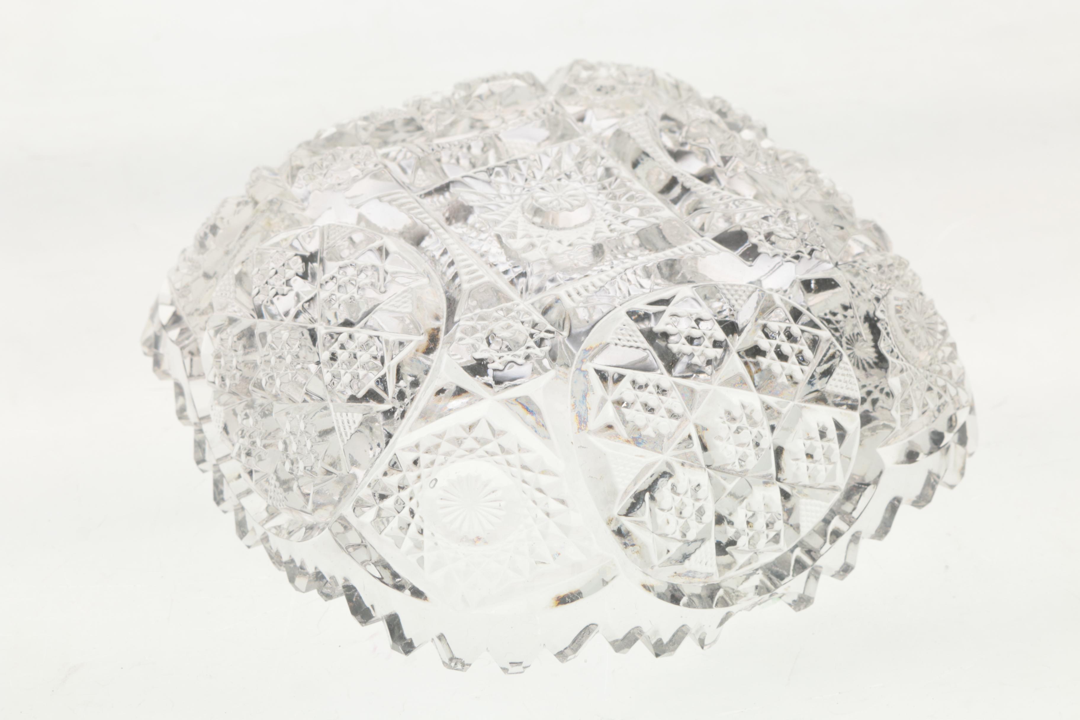 American Brilliant Period Cut Glass Serveware