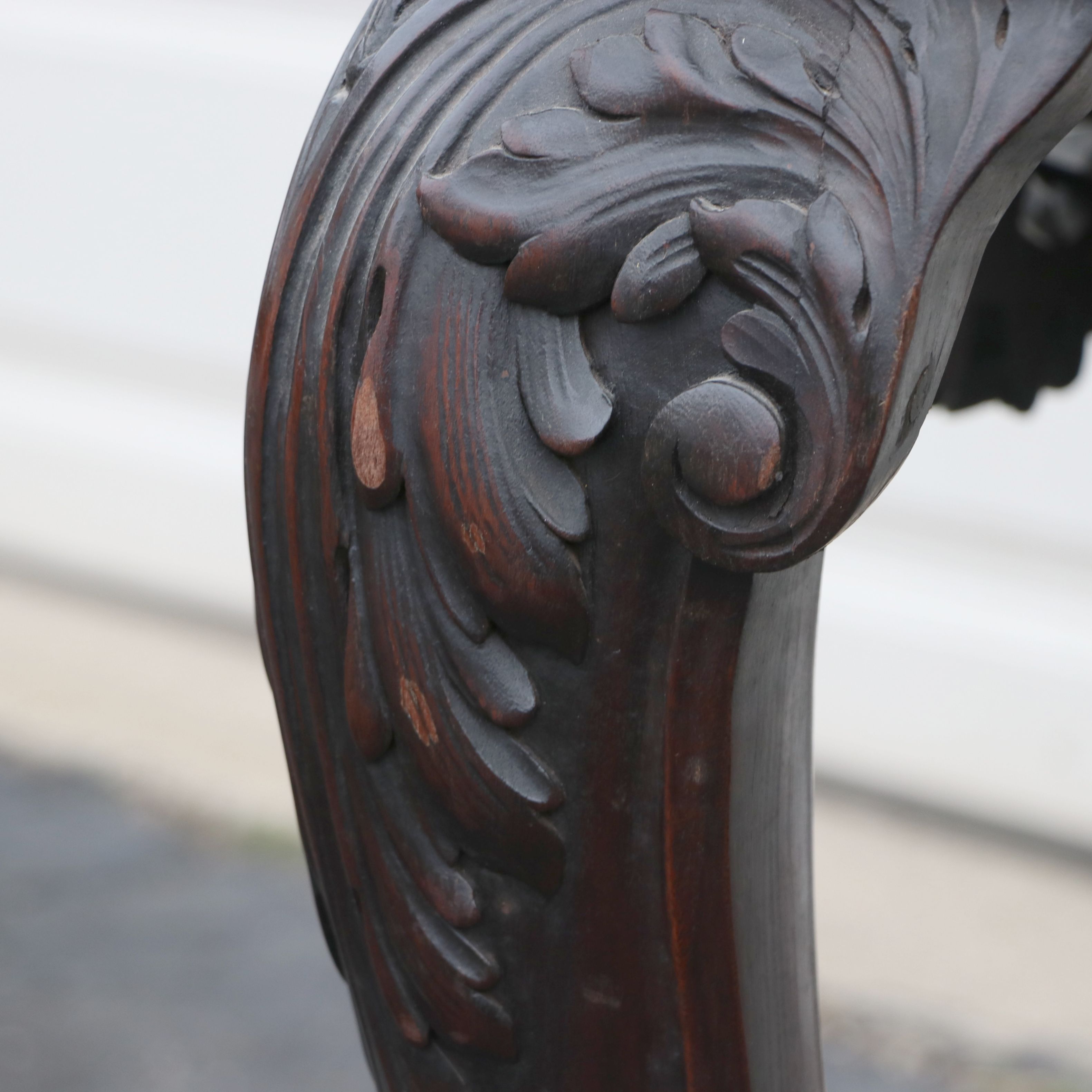 Antique George II Style Pier Table with Marble Top