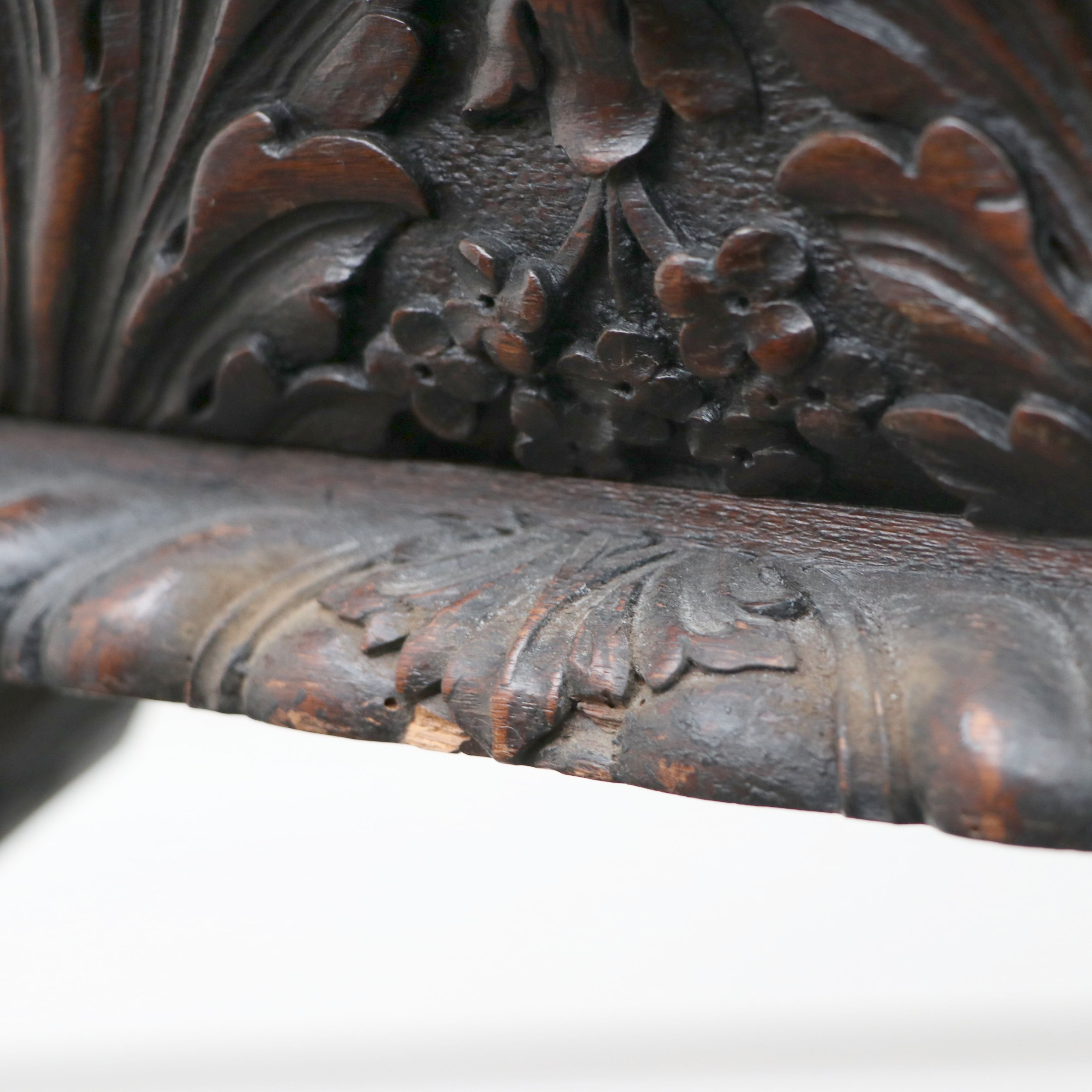 Antique George II Style Pier Table with Marble Top